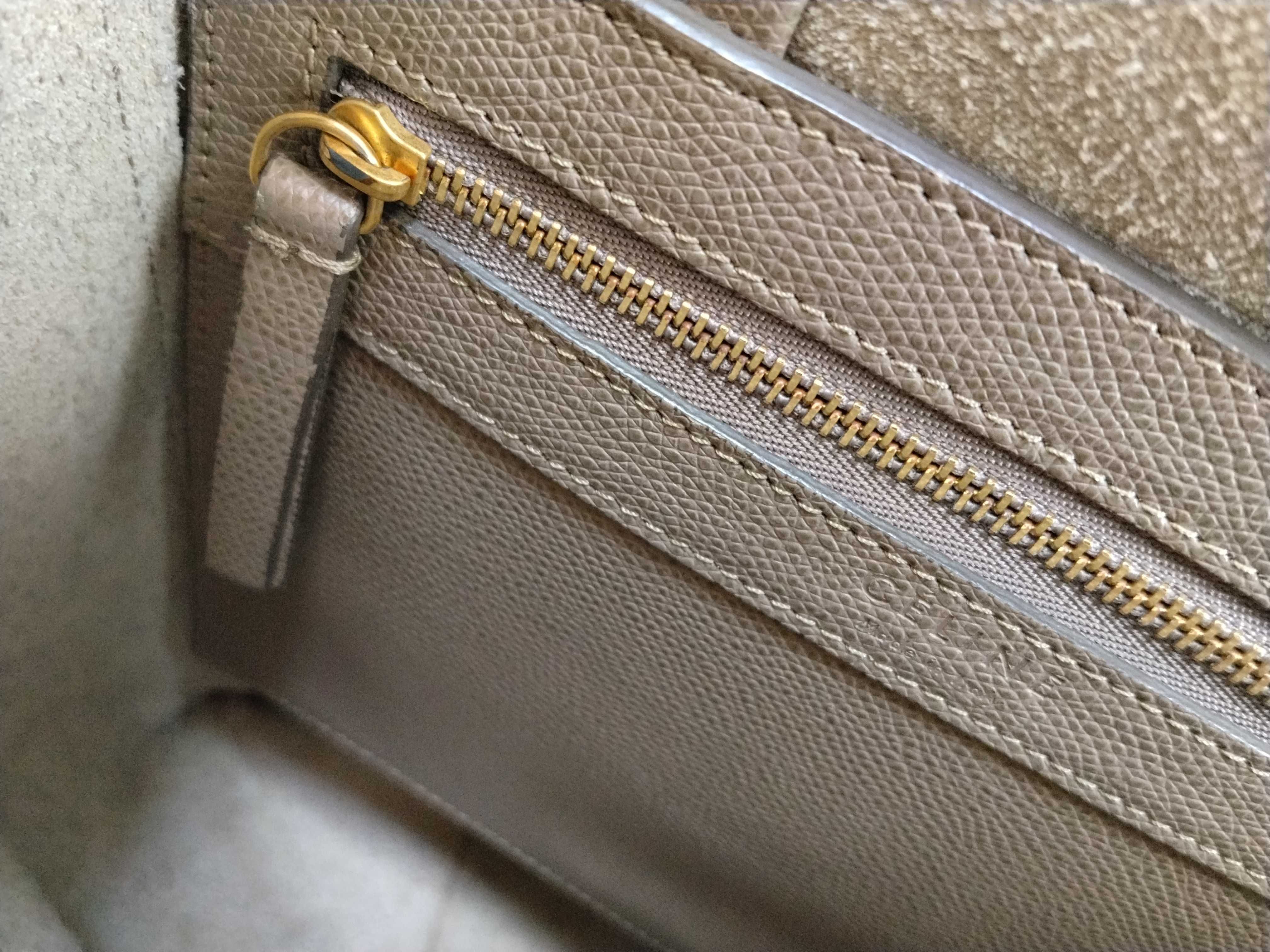 Vertical Cabas 2-way Tote Bag/Shoulder Bag, Beige Tote Bag — view 15