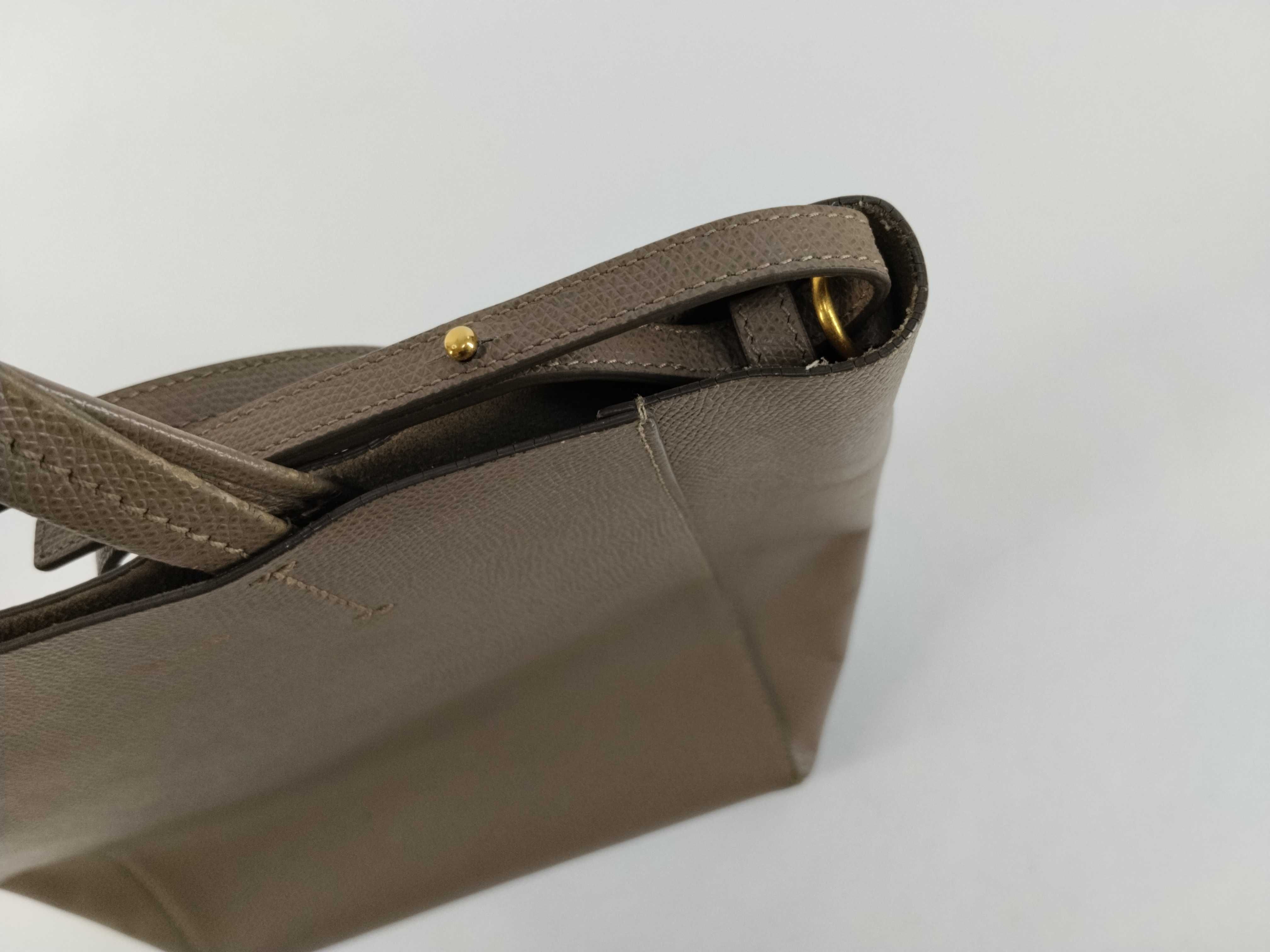 Vertical Cabas 2-way Tote Bag/Shoulder Bag, Beige Tote Bag — view 9
