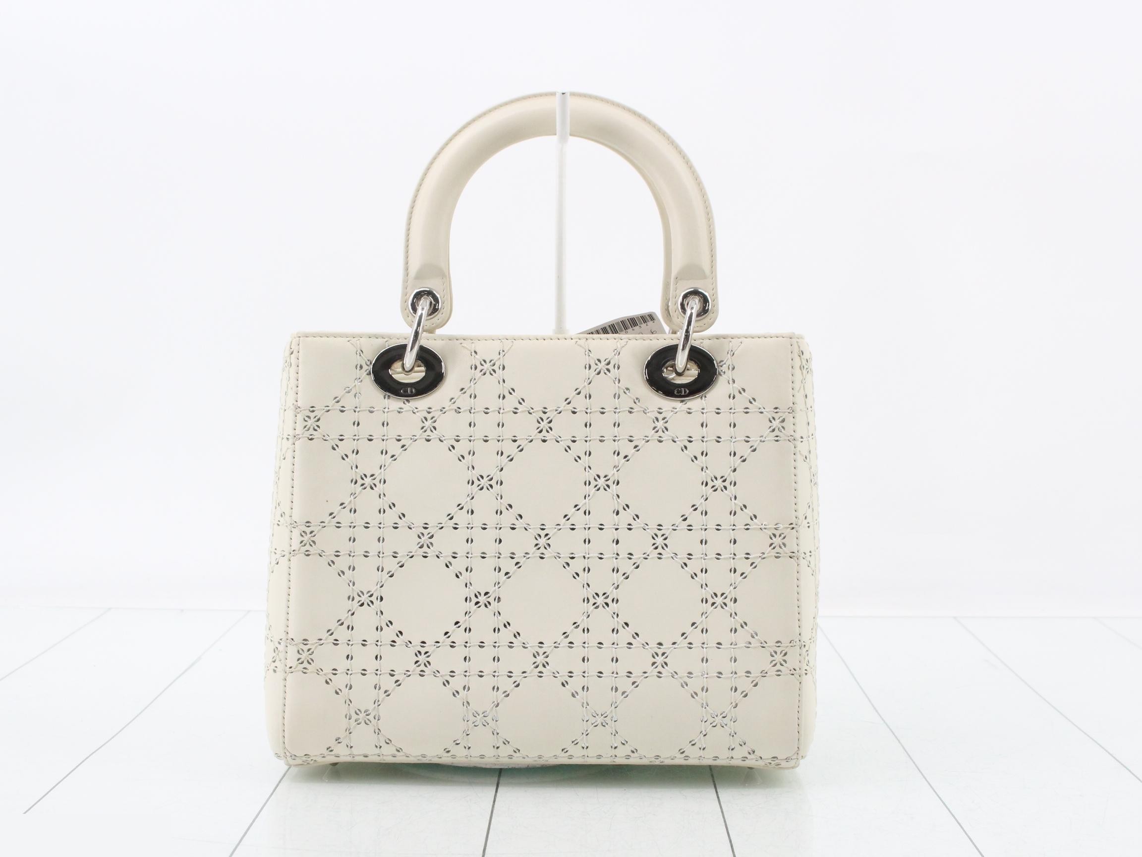 Lady Dior Cannage Leather 2-Way Shoulder/Handbag — view 2