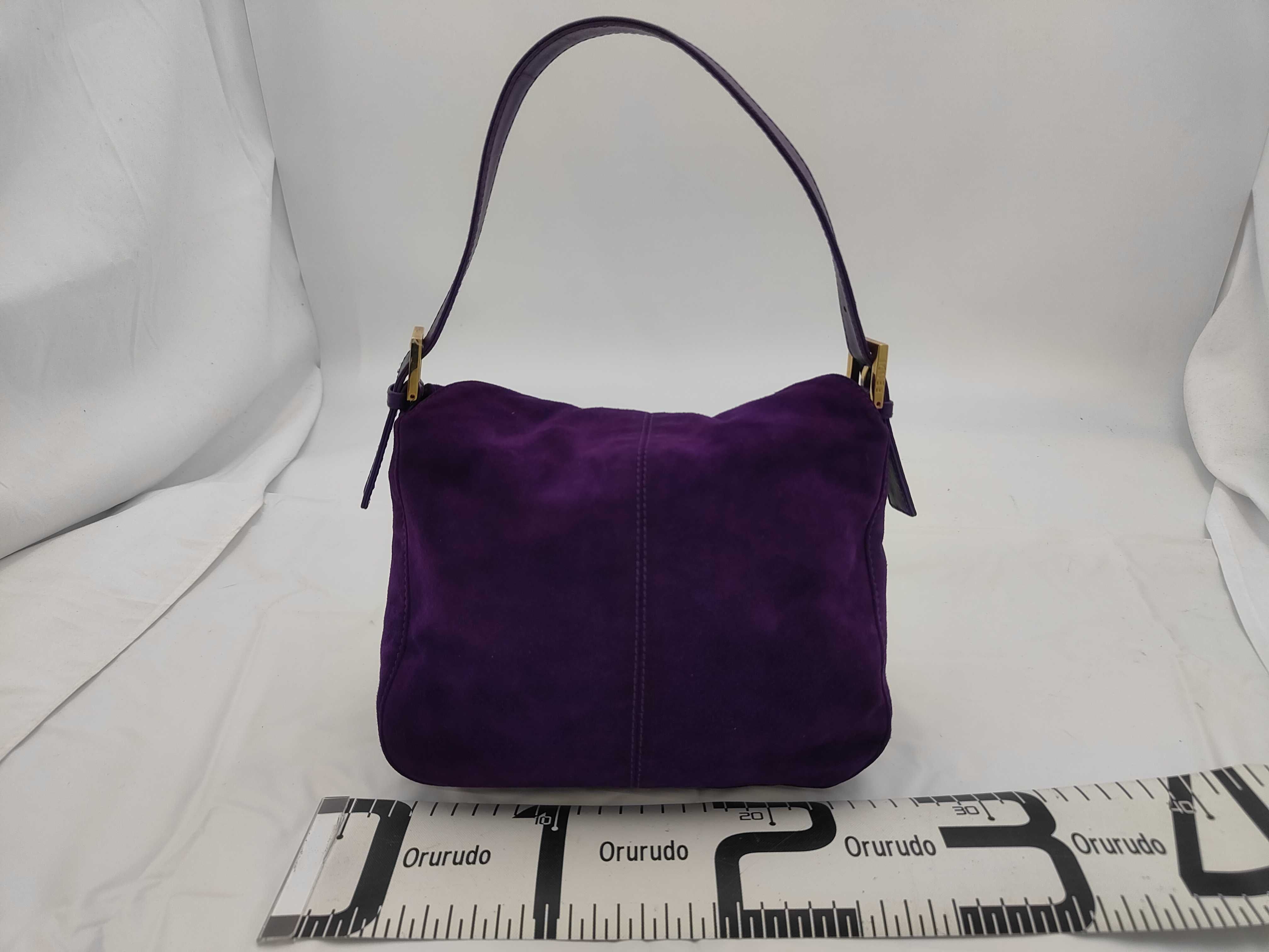 Suede Mamma Bucket Purple Bag — view 2