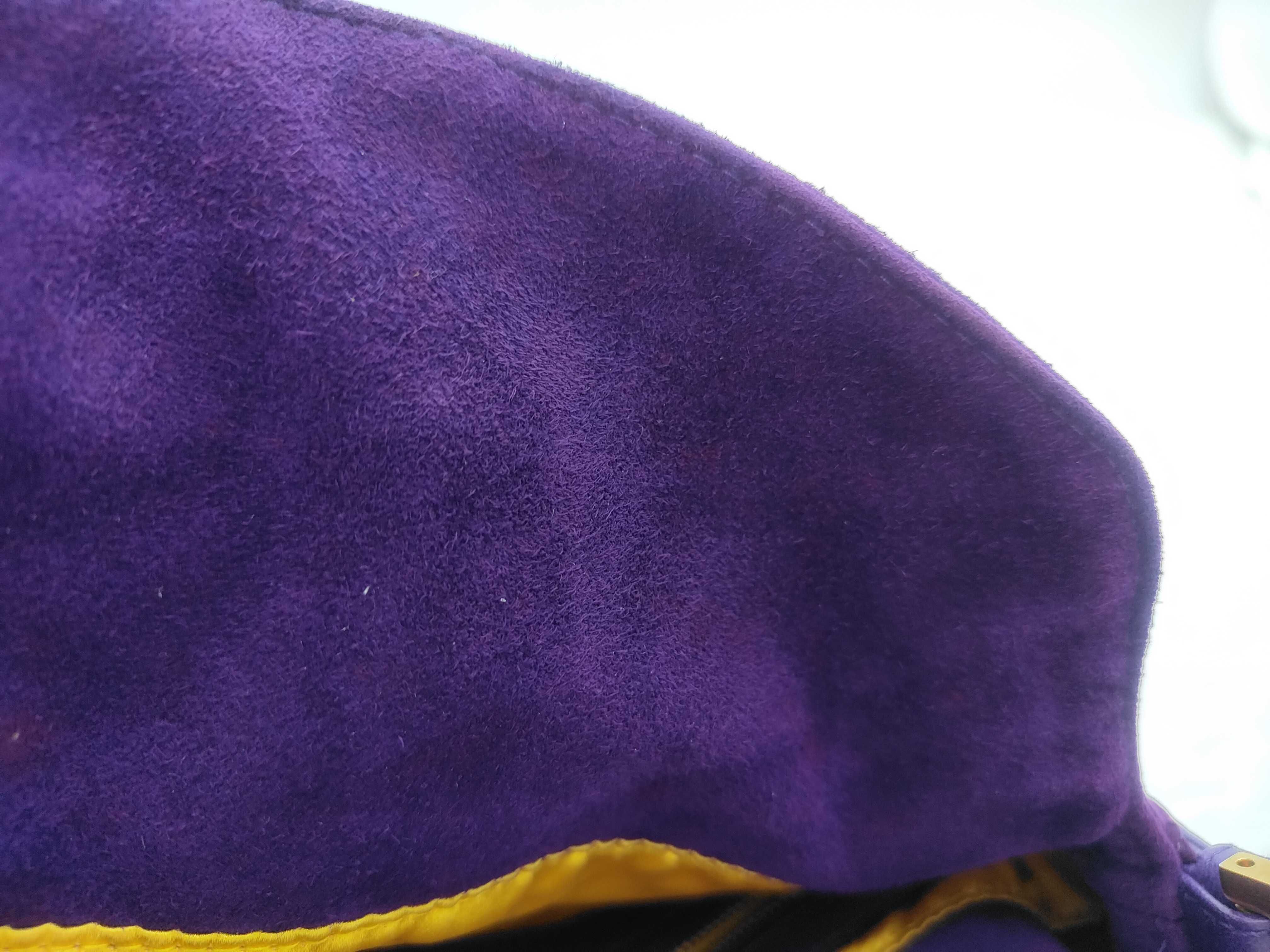 Suede Mamma Bucket Purple Bag — view 12