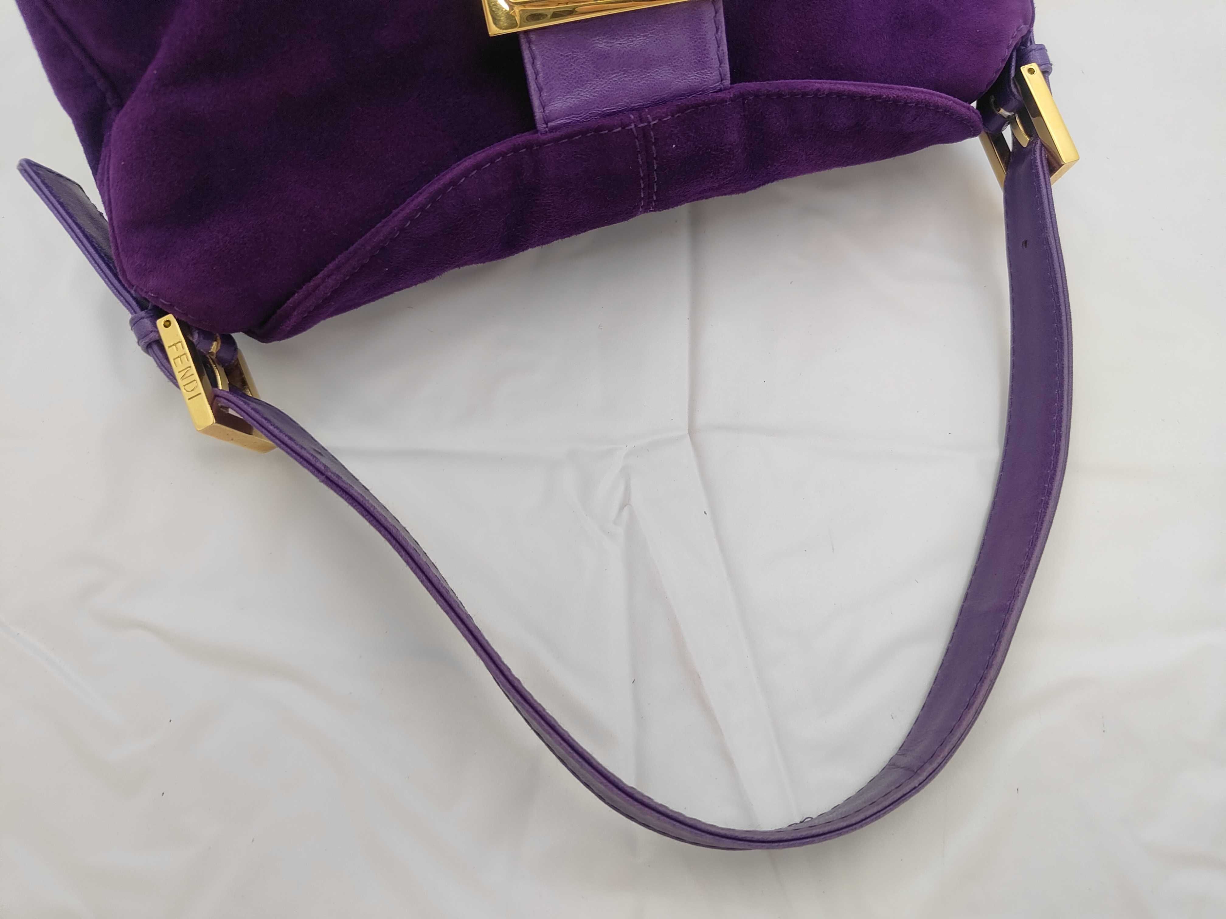 Suede Mamma Bucket Purple Bag — view 3