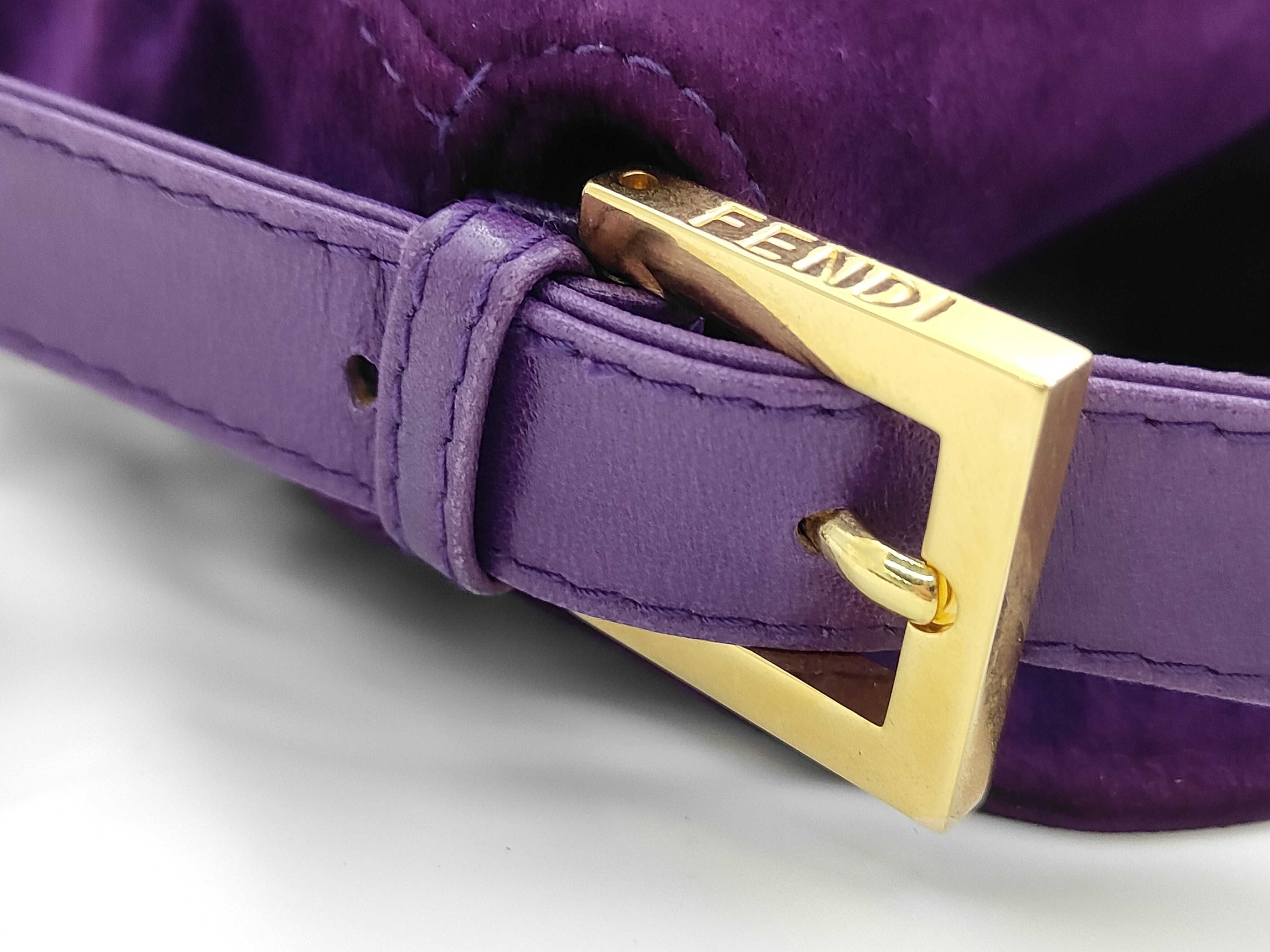 Suede Mamma Bucket Purple Bag — view 5