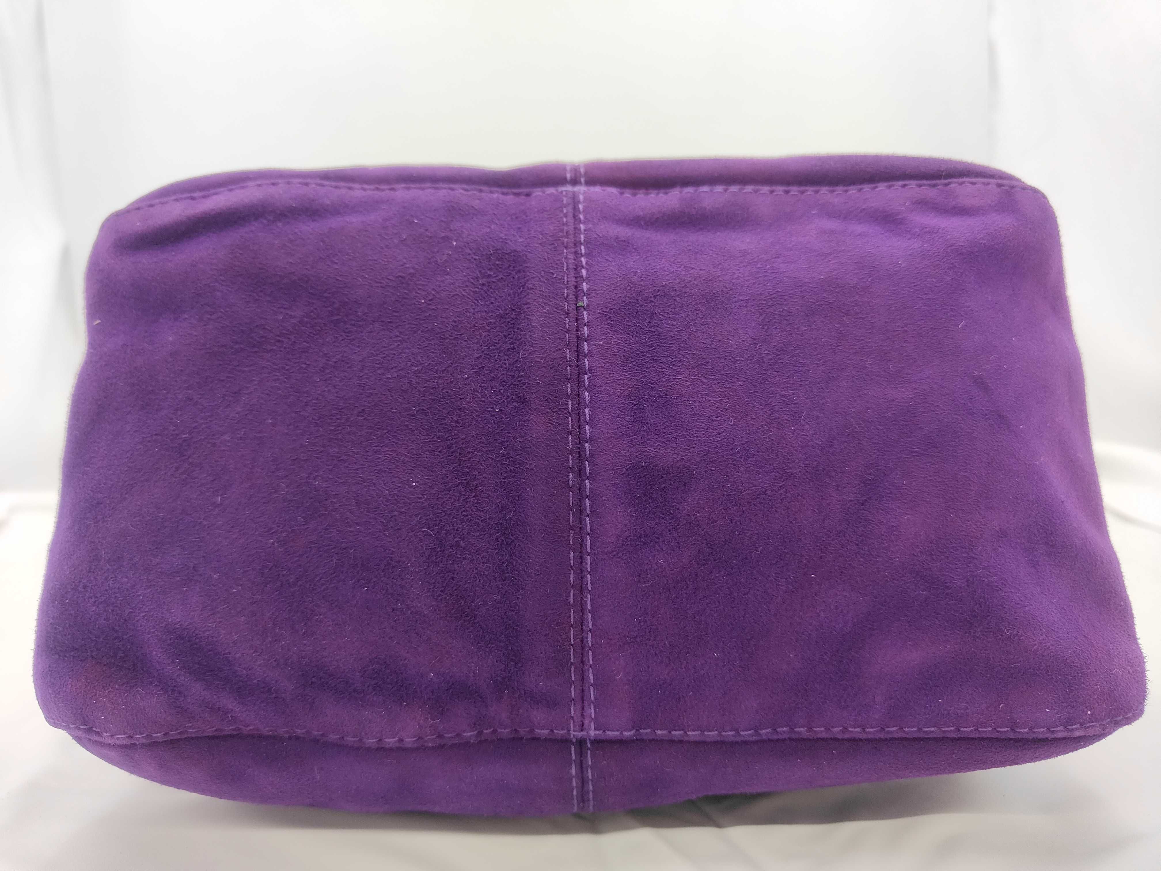 Suede Mamma Bucket Purple Bag — view 7
