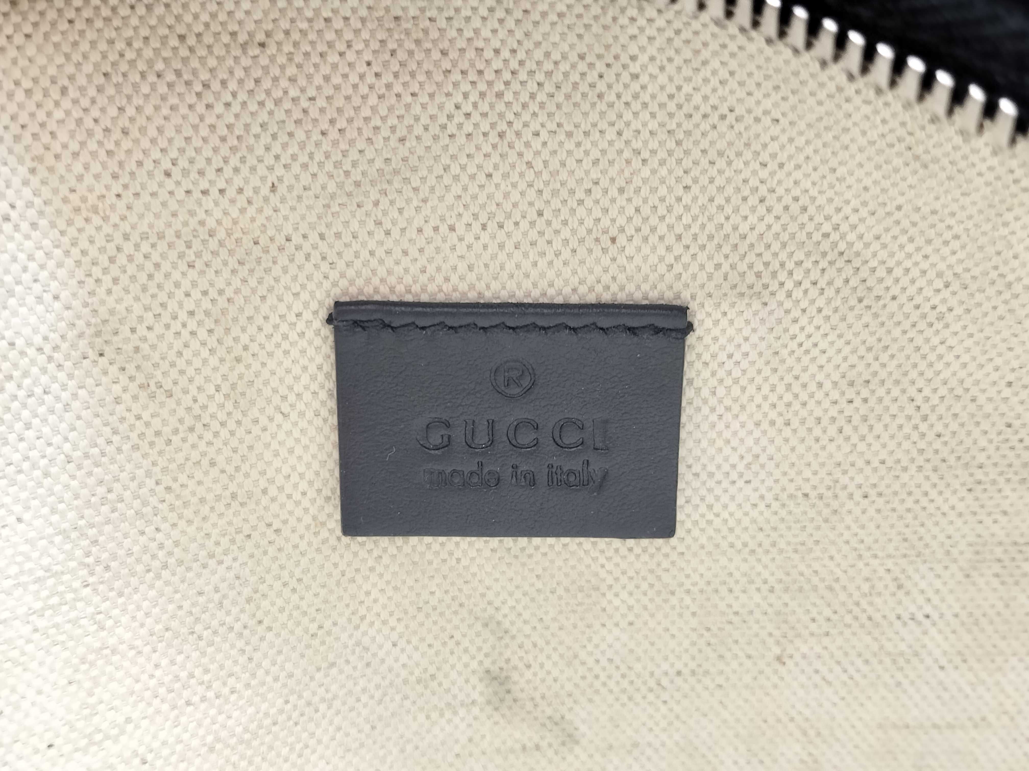 GG Waist Bag, GG Embossed, Black, 645093 — view 13