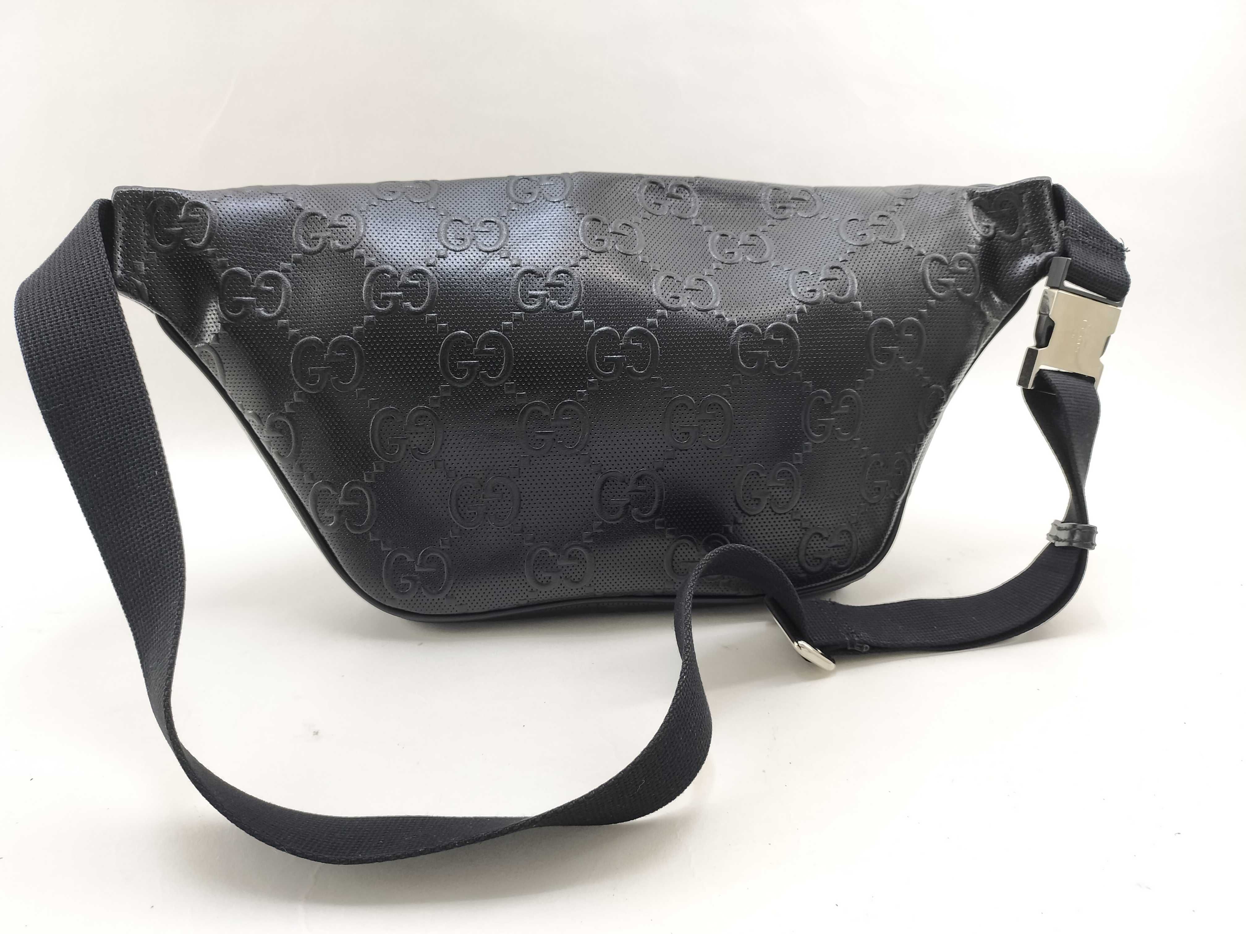 GG Waist Bag, GG Embossed, Black, 645093 — view 4