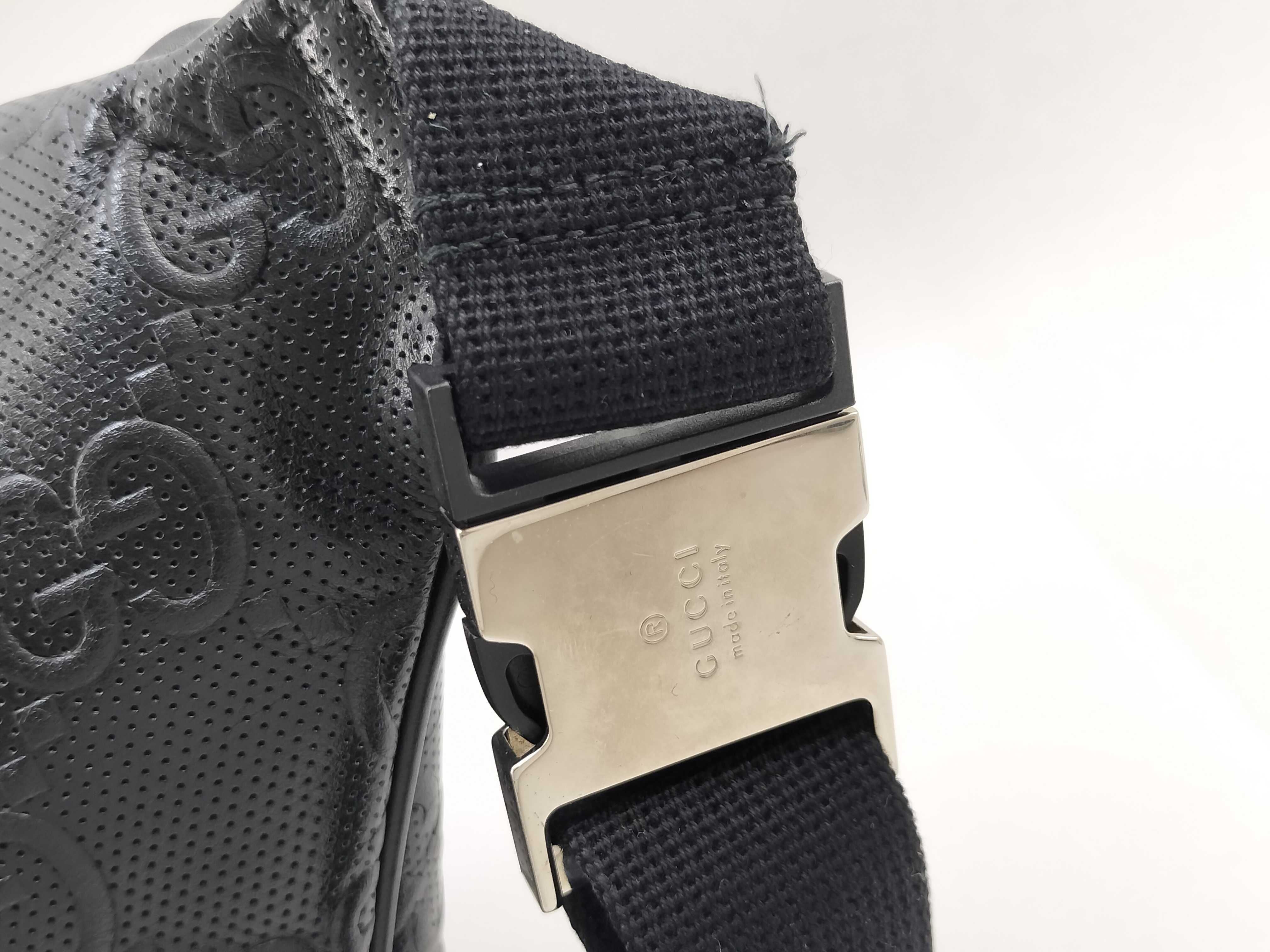 GG Waist Bag, GG Embossed, Black, 645093 — view 5