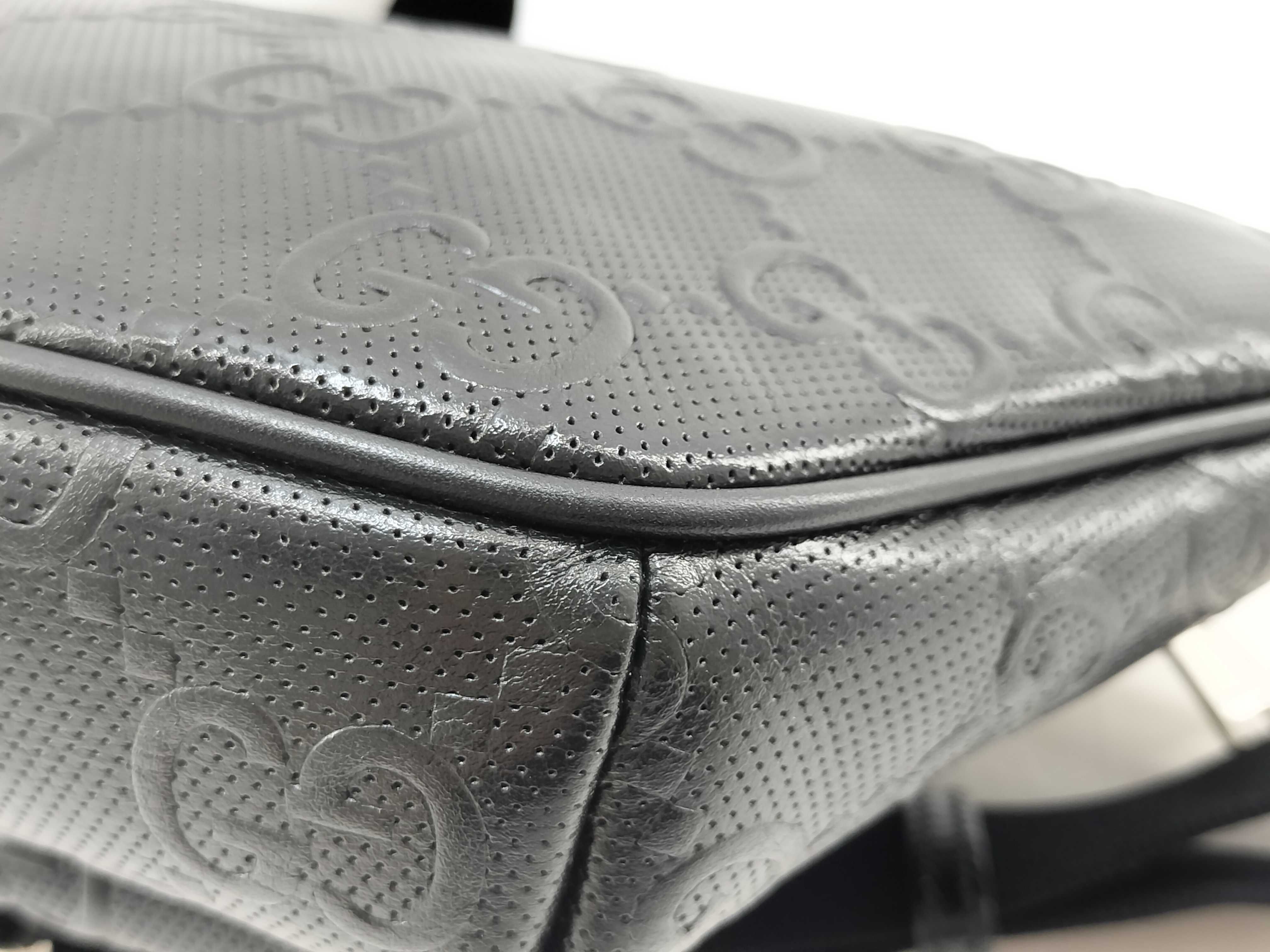 GG Waist Bag, GG Embossed, Black, 645093 — view 8