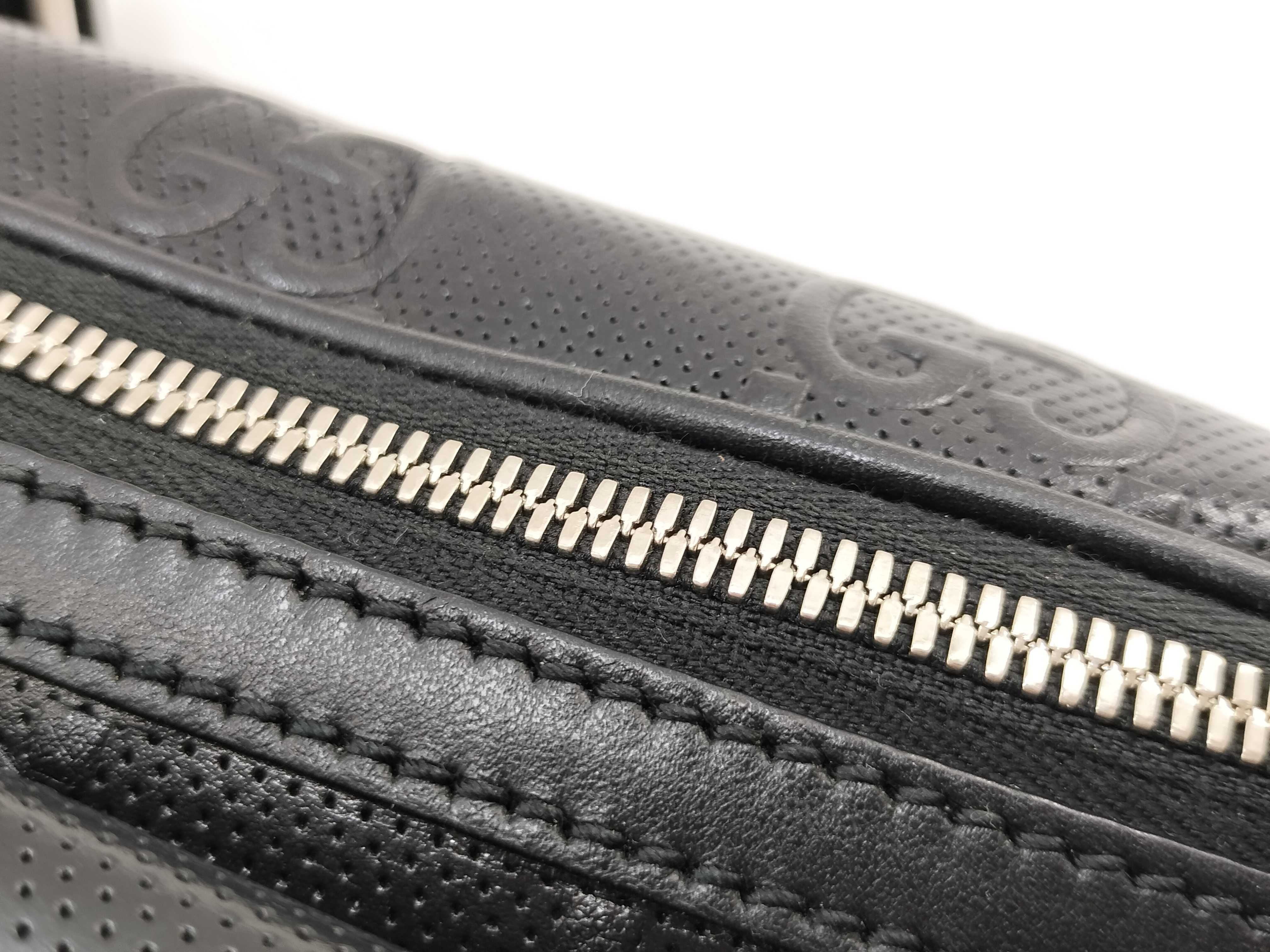 GG Waist Bag, GG Embossed, Black, 645093 — view 10