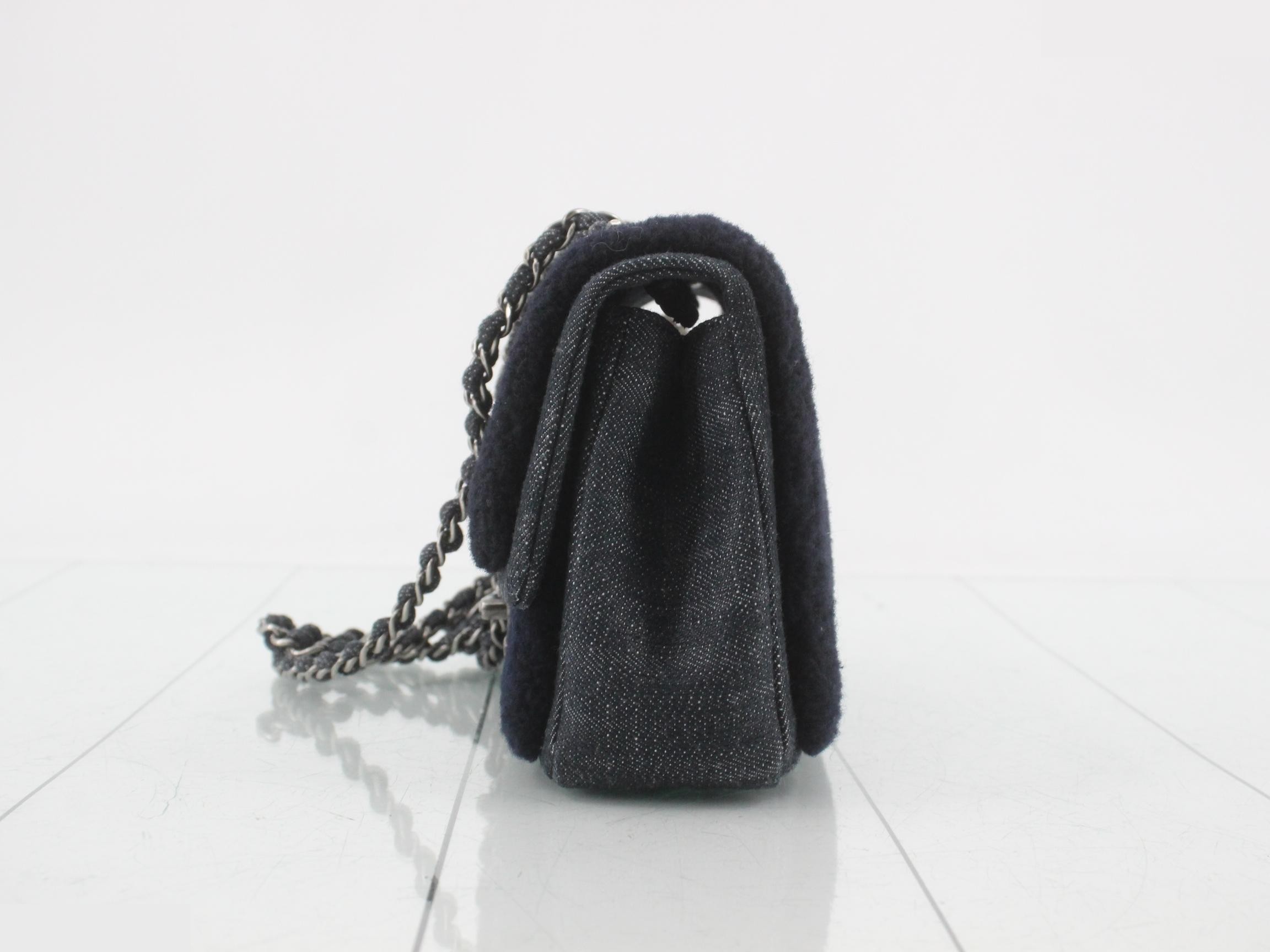 Paris Dallas Collection Denim Matelassé Shoulder Bag — view 3