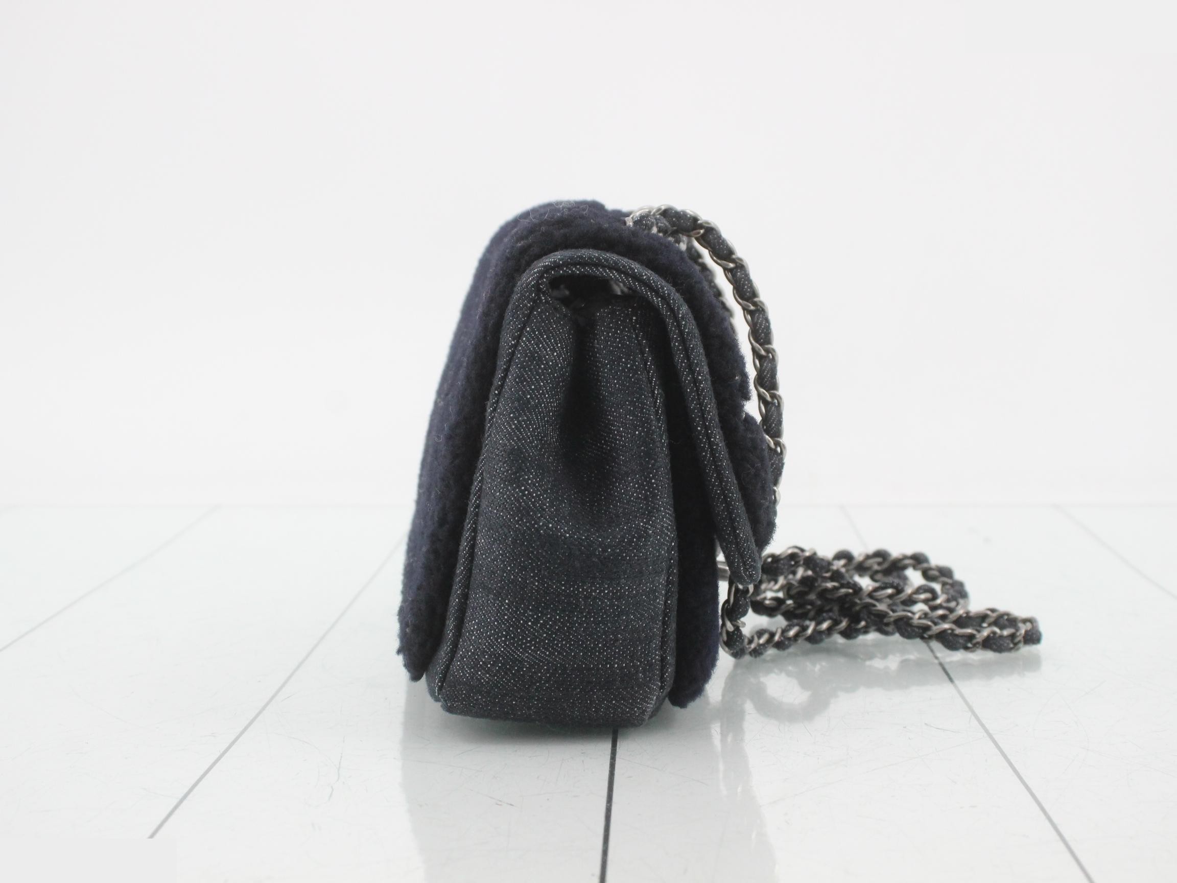 Paris Dallas Collection Denim Matelassé Shoulder Bag — view 4