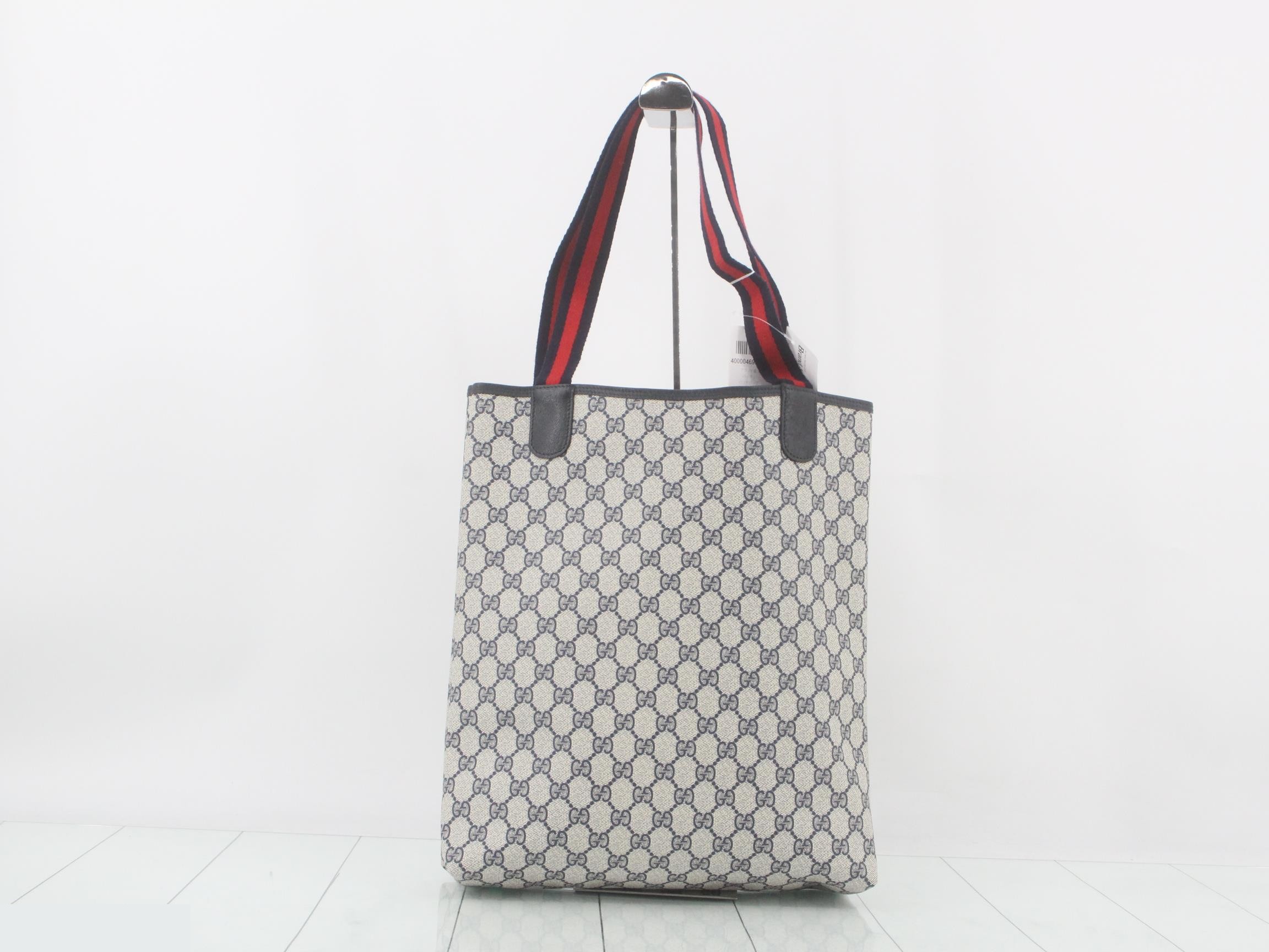 GG Supreme Leather Sherry Line Tote Bag — view 2