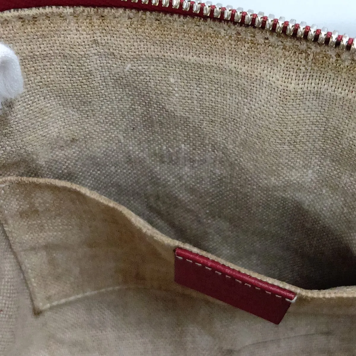 Microguccissima 449654 Leather 2-Way Handbag Red Outlet — view 14