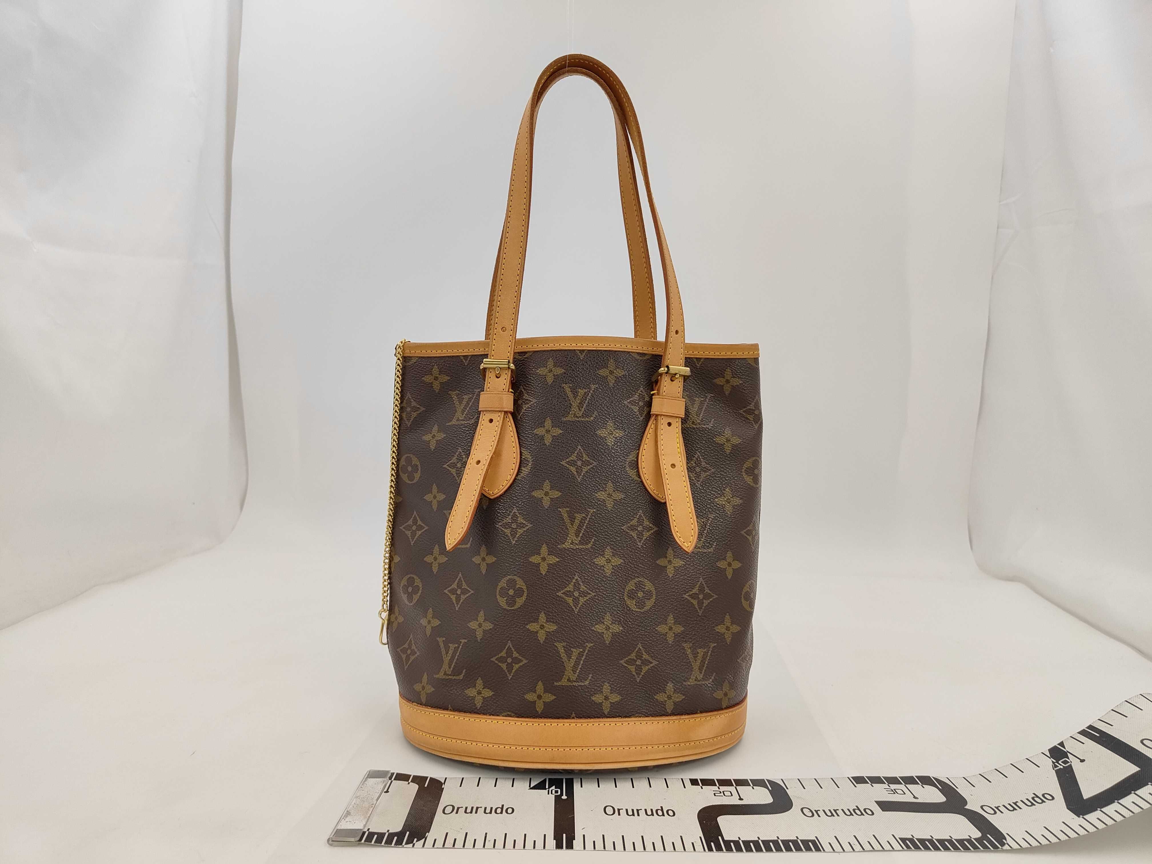 Monogram Louis Vuitton Petite Bucket PM Shoulder Bag Monogram Brown M42238 Tote Bag — view 2
