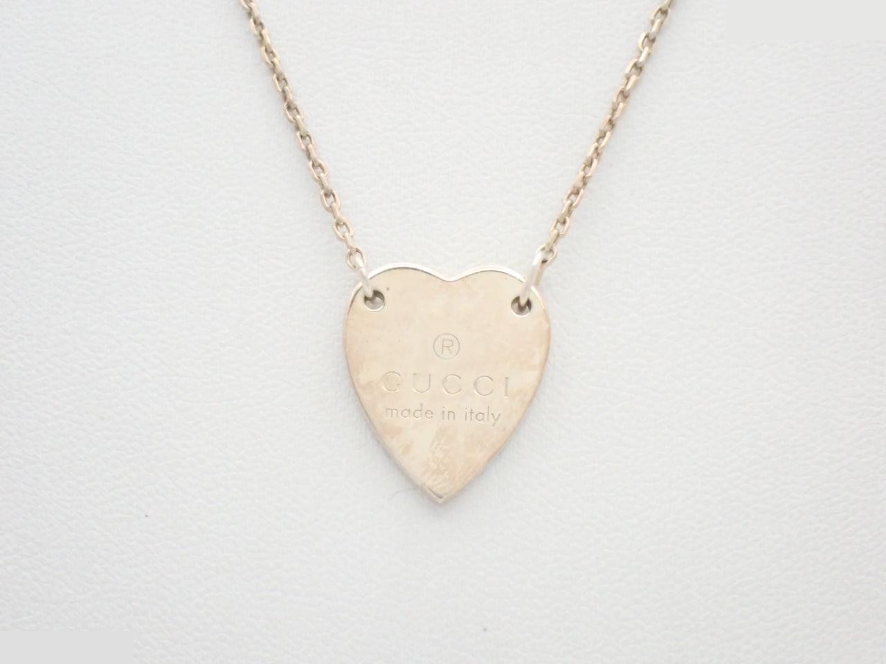 Heart motif pendant necklace, Ag925/7.9g
