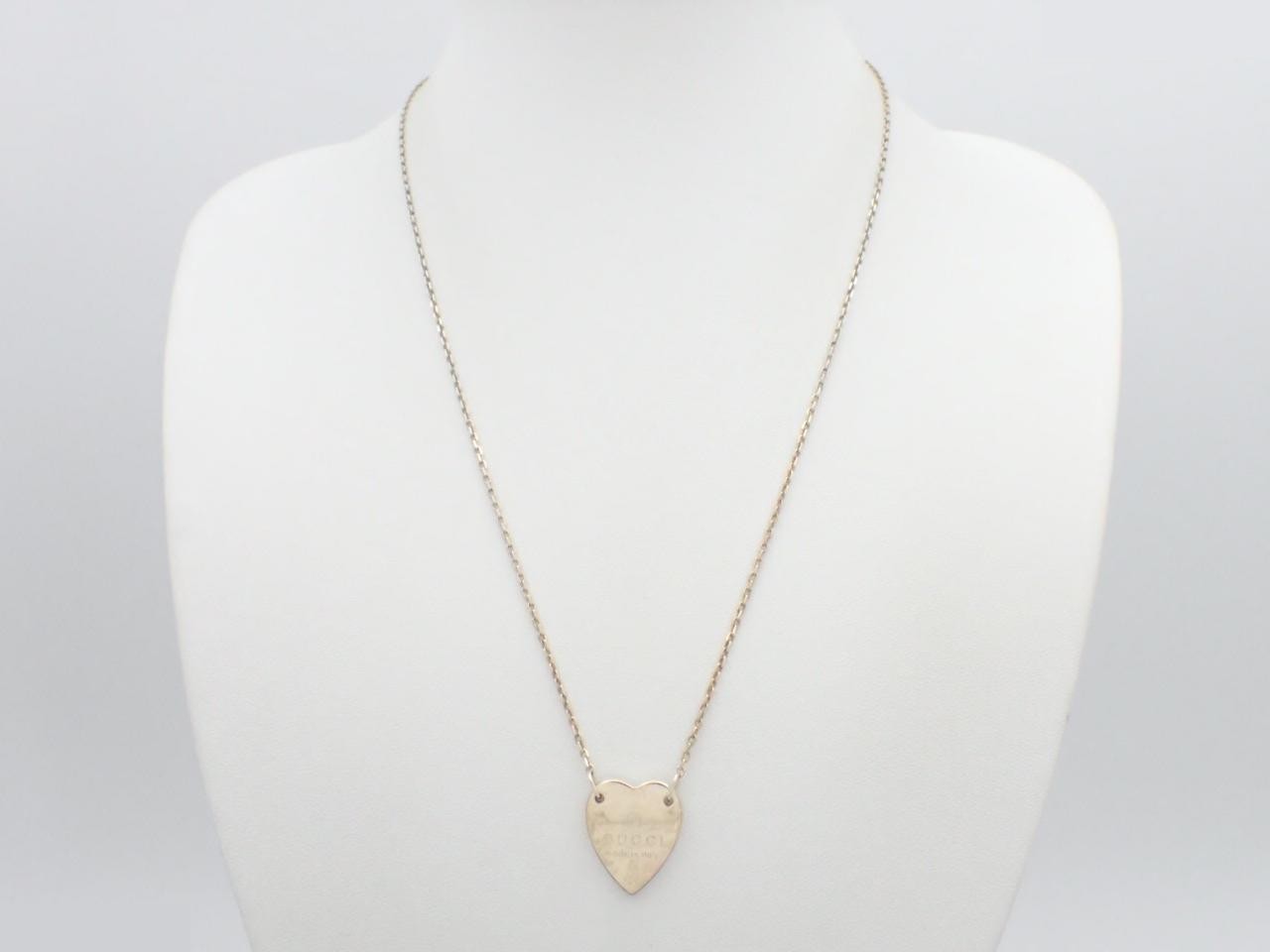 Heart motif pendant necklace, Ag925/7.9g — view 3