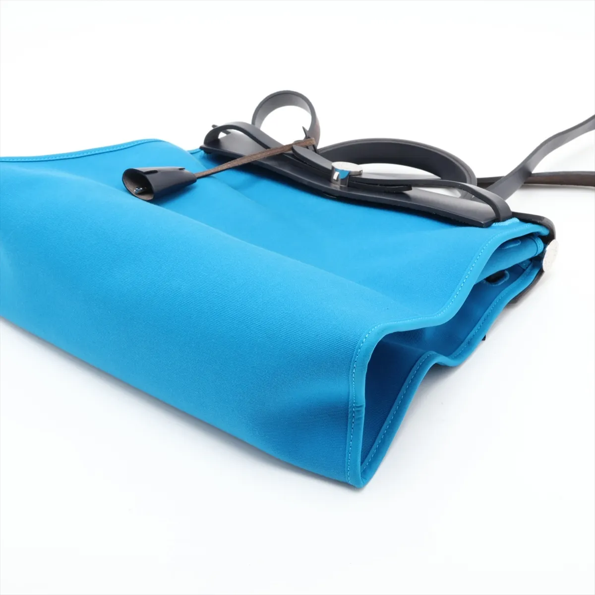 Herbag Zip PM Toile Officier x Vache Hunter Blue x Black Silver Hardware X: 2016 — view 3