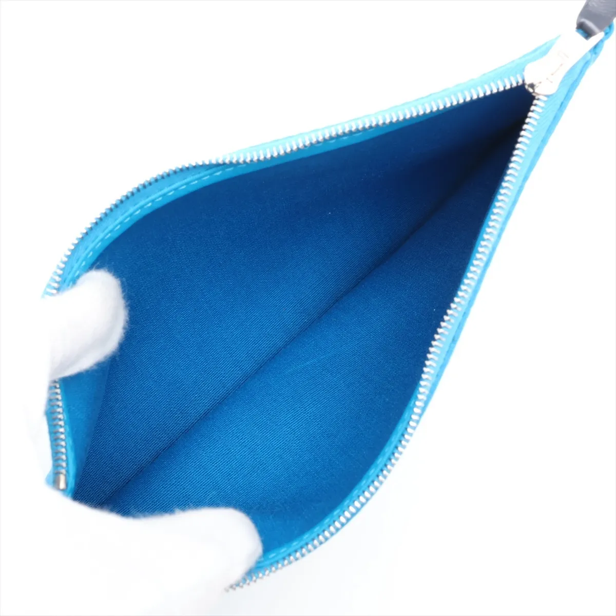 Herbag Zip PM Toile Officier x Vache Hunter Blue x Black Silver Hardware X: 2016 — view 10