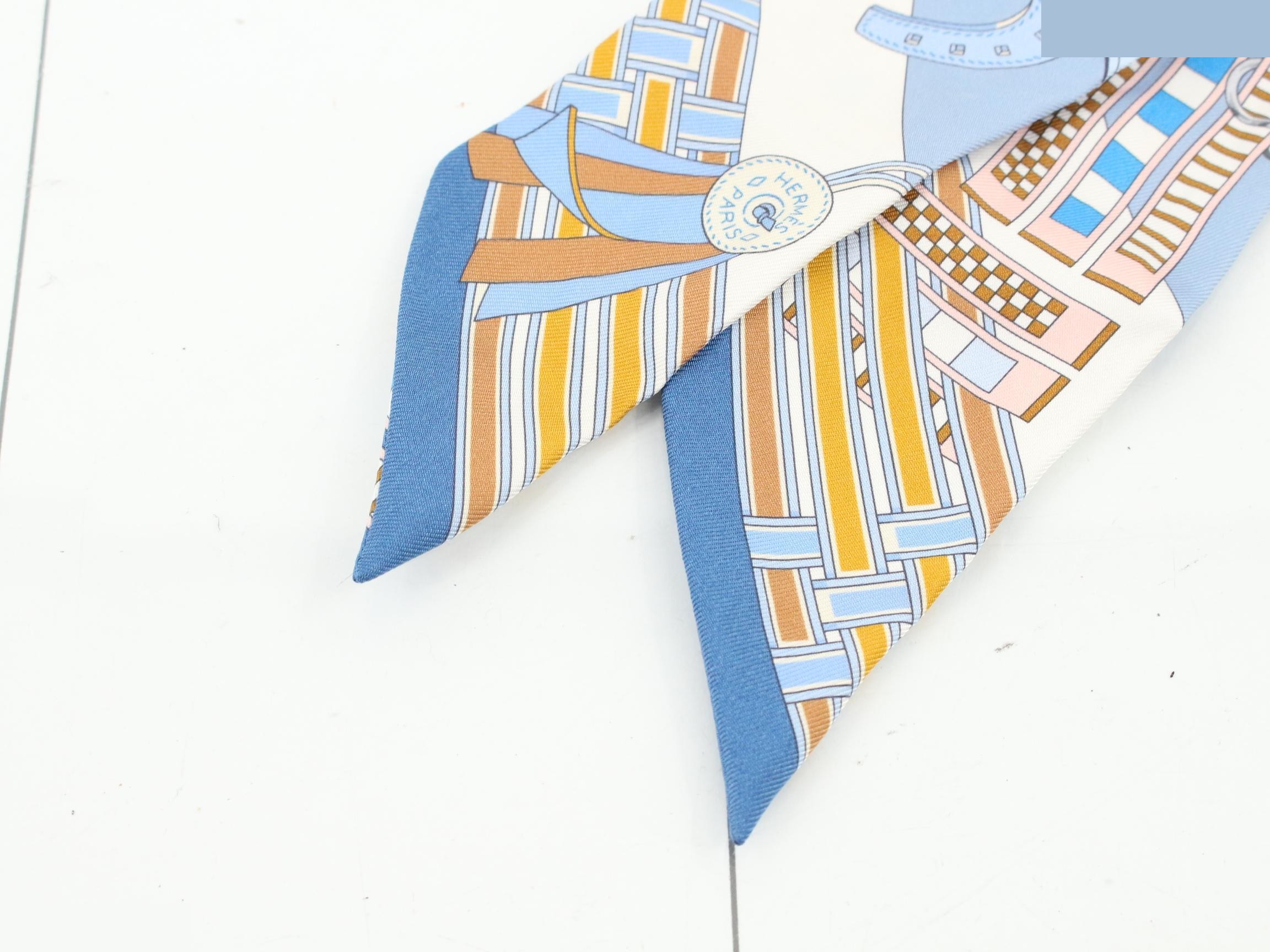 Hermès Twilly Brides et Gris-Gris Scarf — view 3