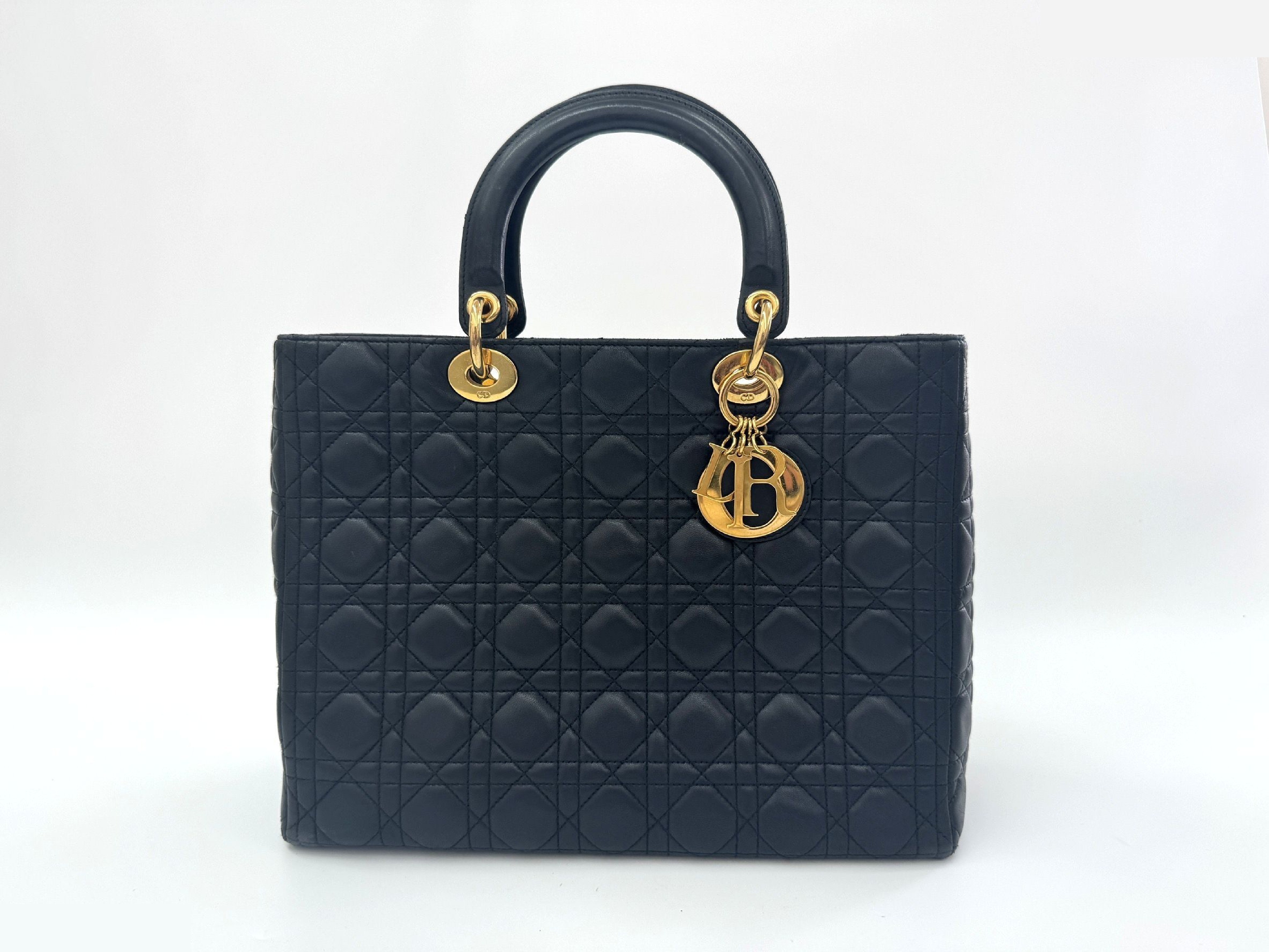 Cannage Lambskin Lady Dior Black