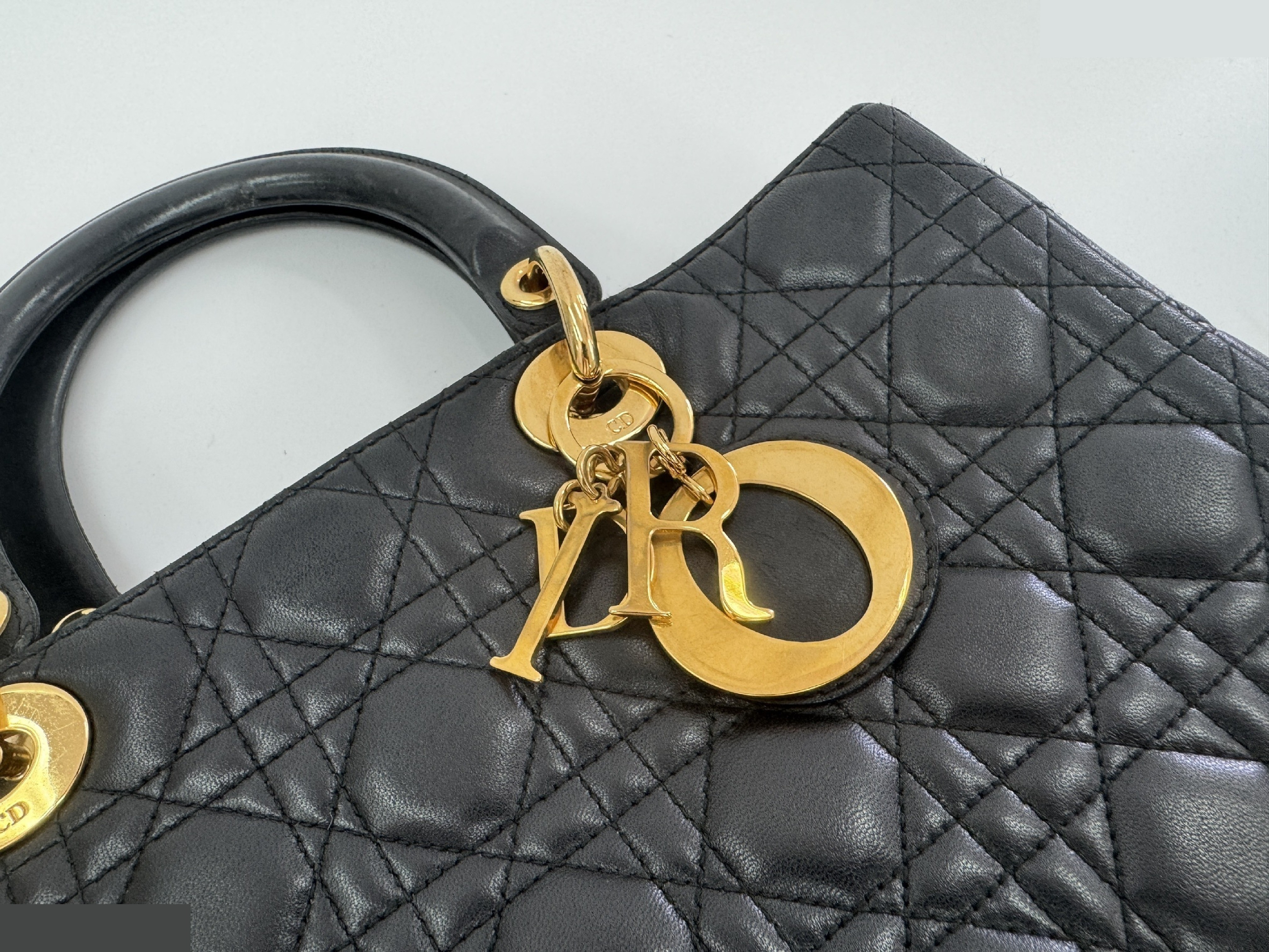 Cannage Lambskin Lady Dior Black — view 6