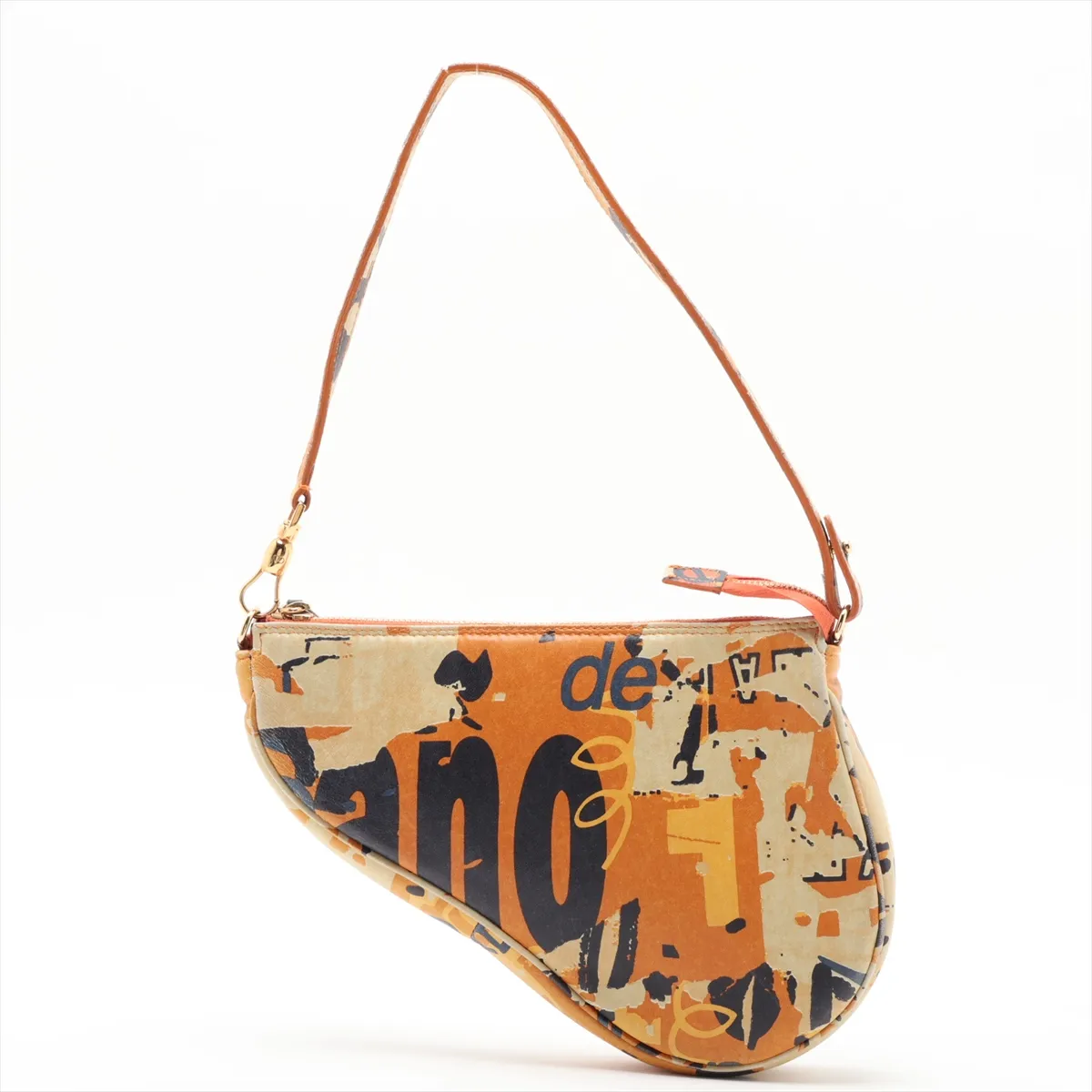 Saddle Leather Shoulder Bag, Multicolor — view 2