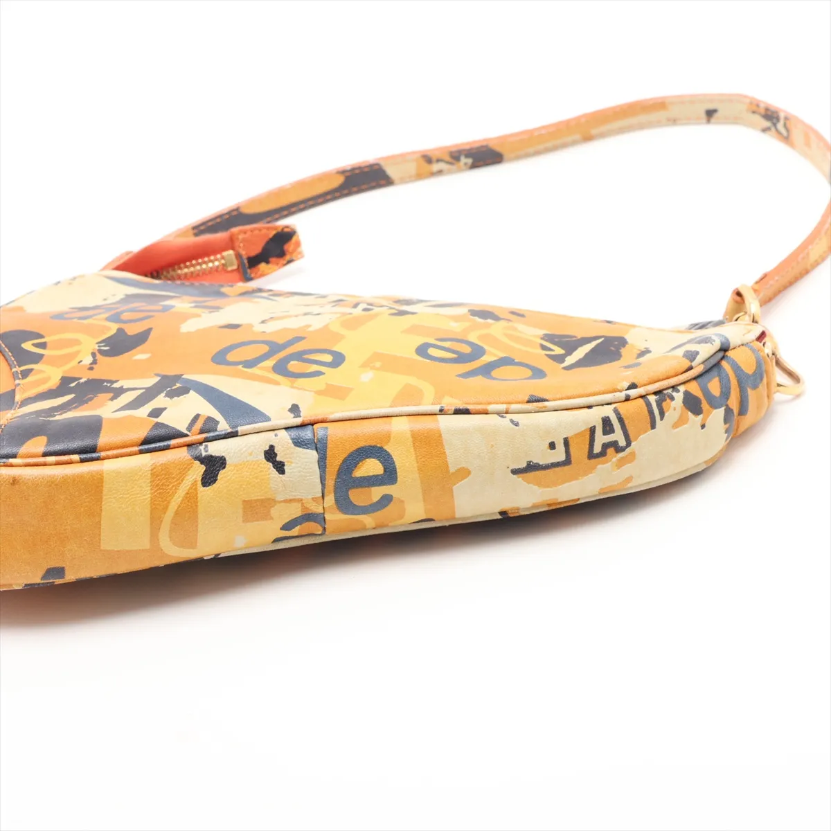 Saddle Leather Shoulder Bag, Multicolor — view 3