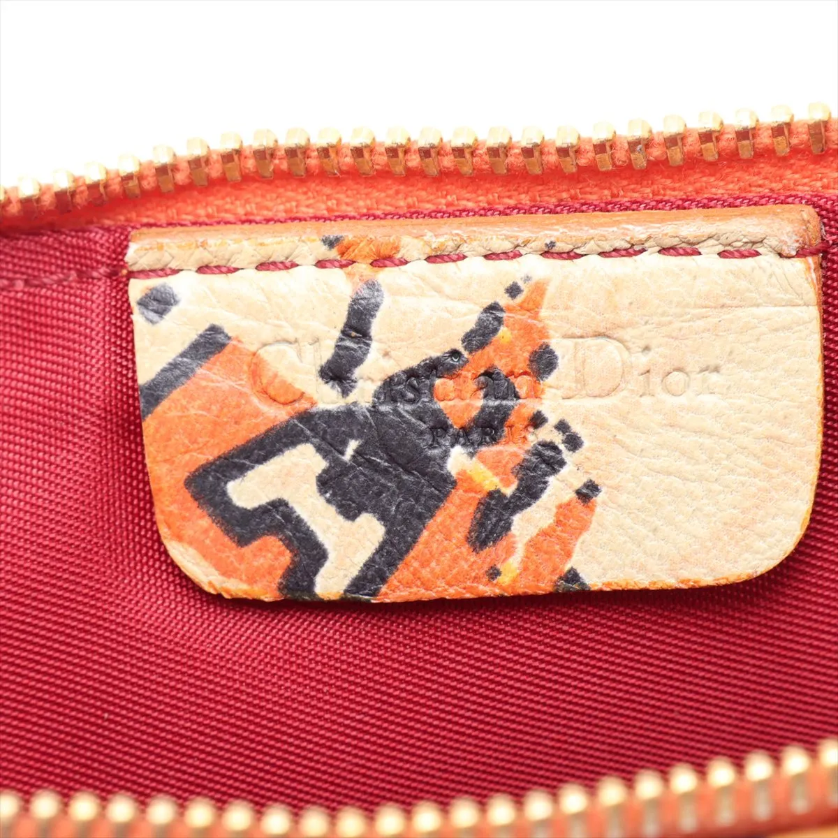 Saddle Leather Shoulder Bag, Multicolor — view 8