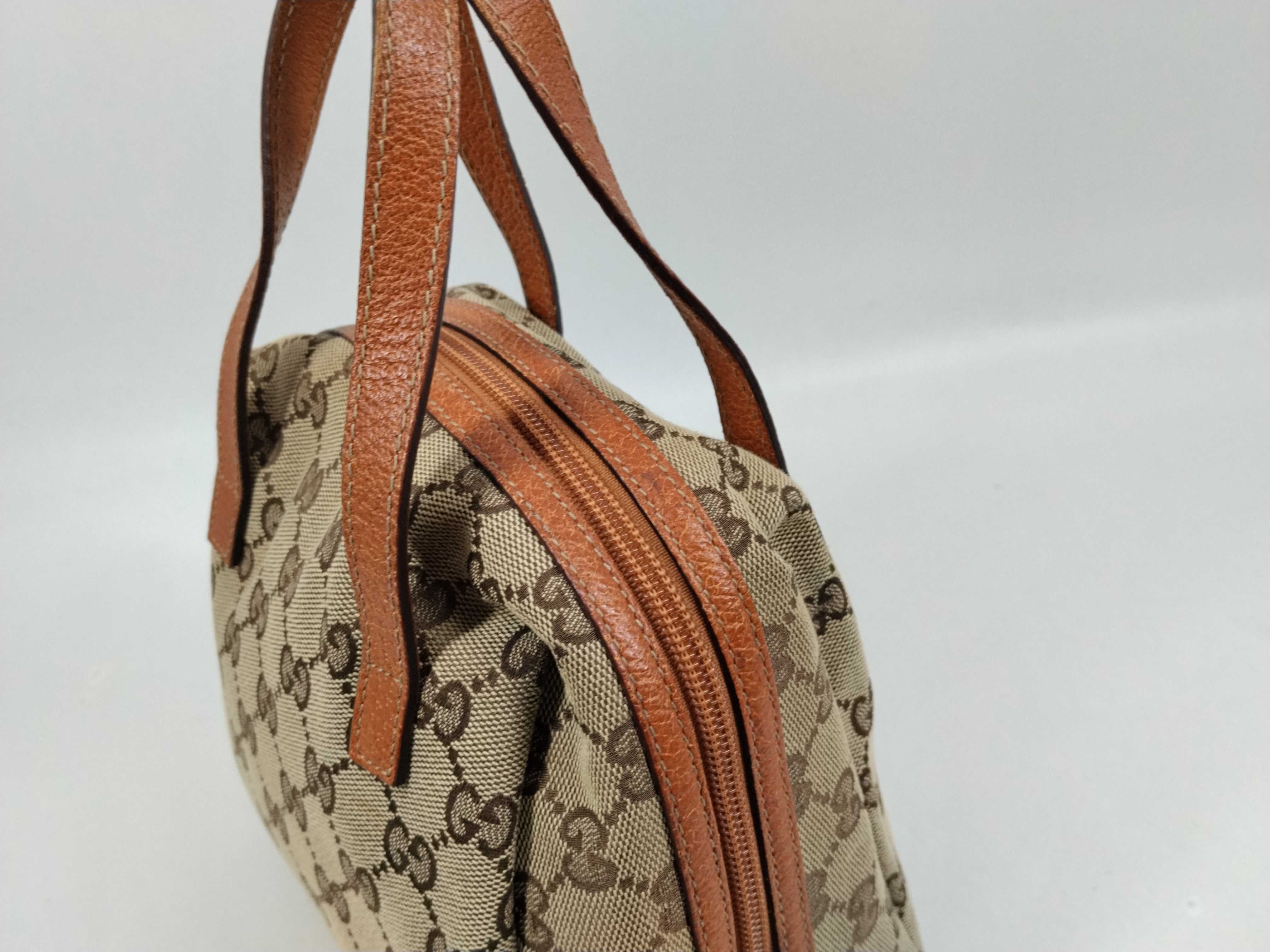GG Canvas Gucci Handbag Mini GU Canvas Leather Handbag — view 6