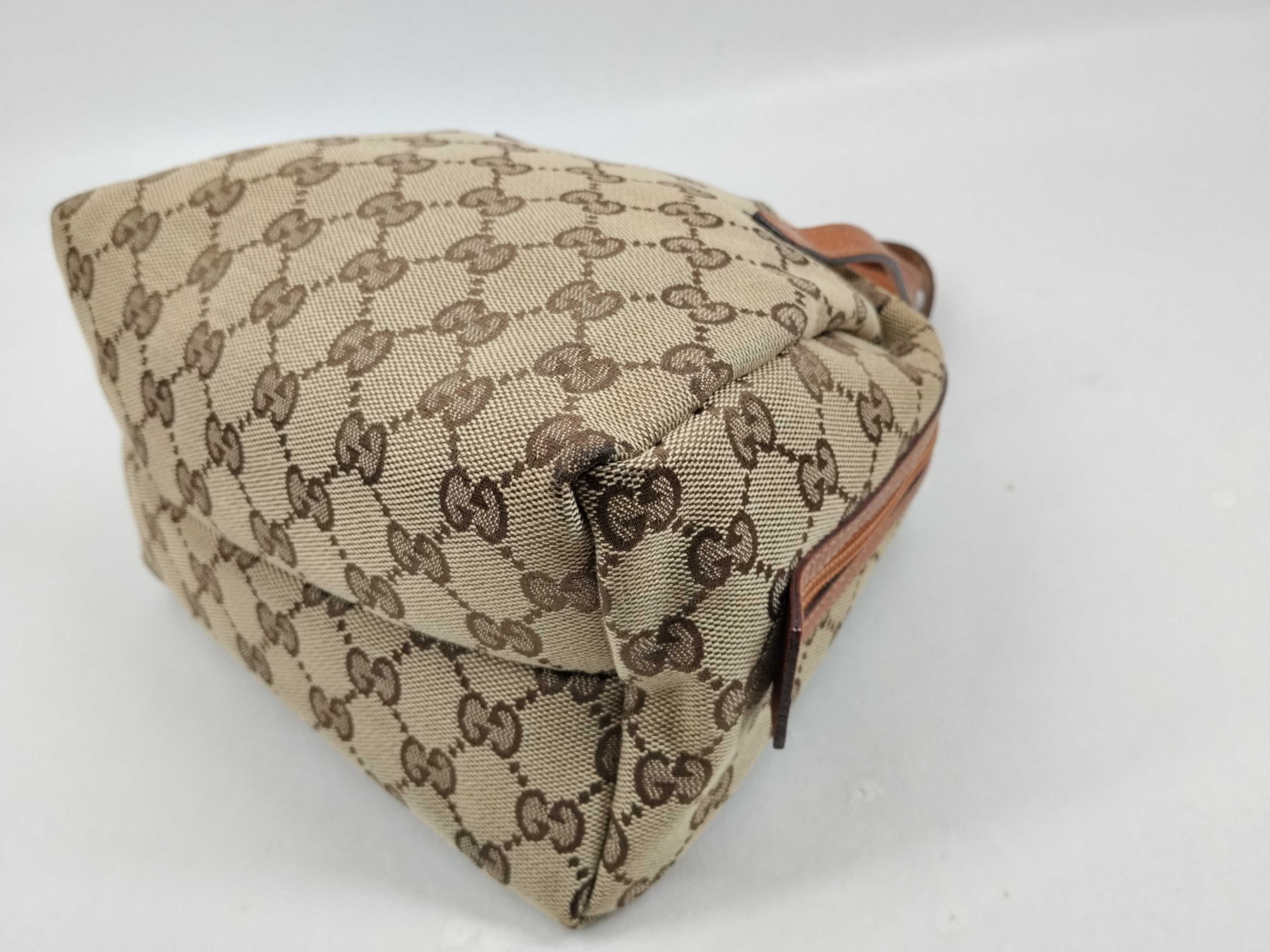 GG Canvas Gucci Handbag Mini GU Canvas Leather Handbag — view 8