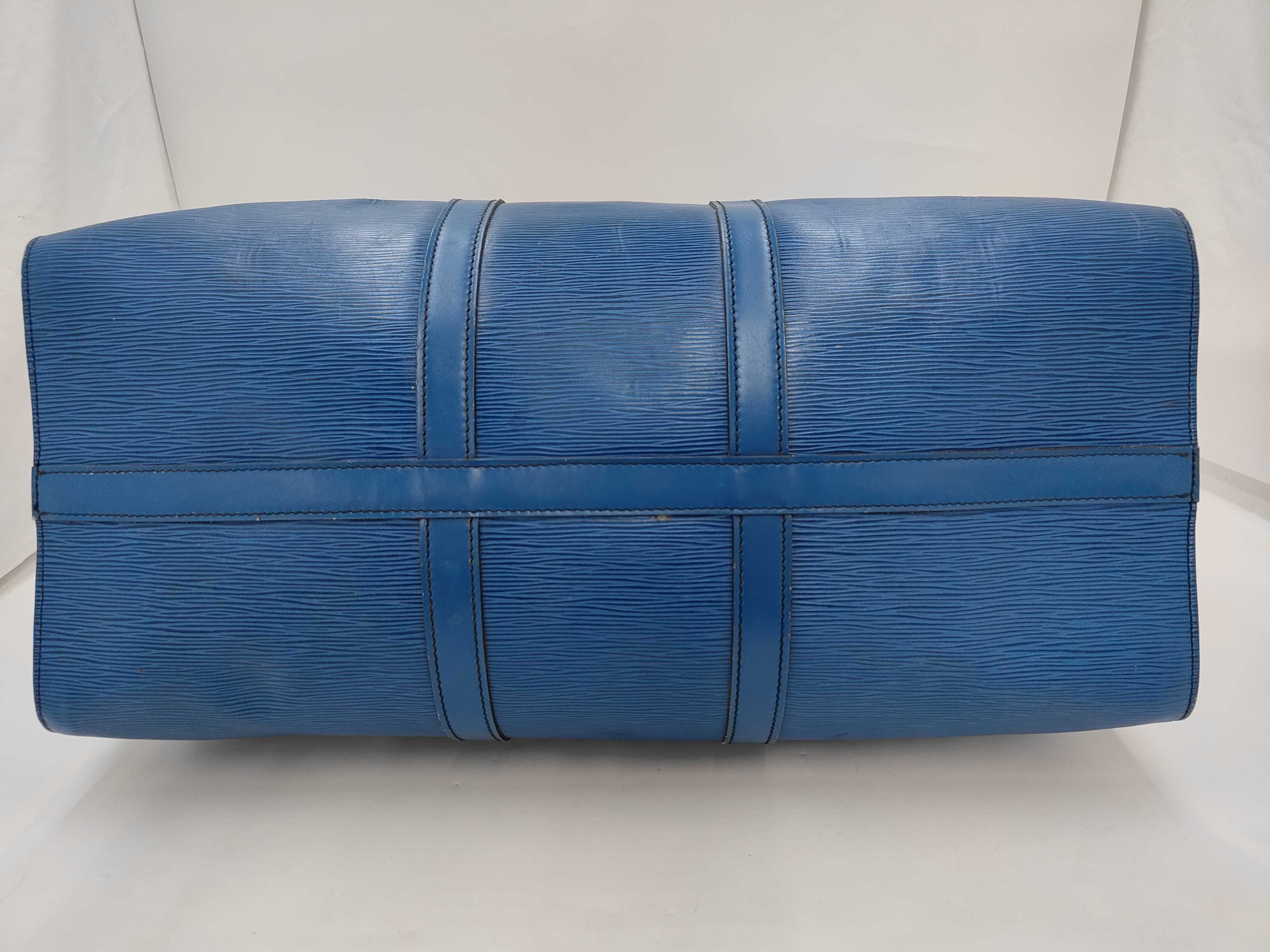 Epi Blue Keepall 50 Boston Bag — view 3