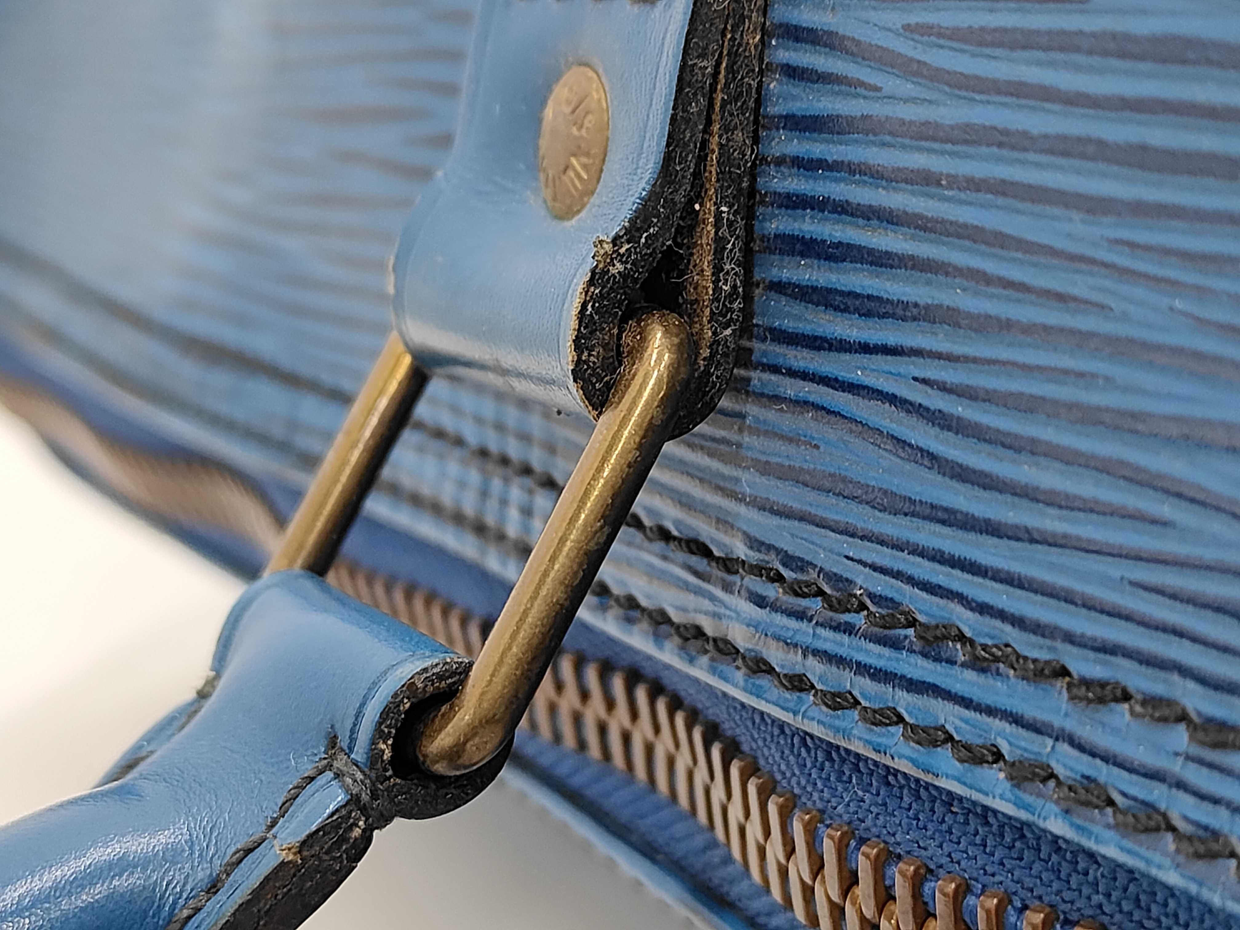 Epi Blue Keepall 50 Boston Bag — view 6