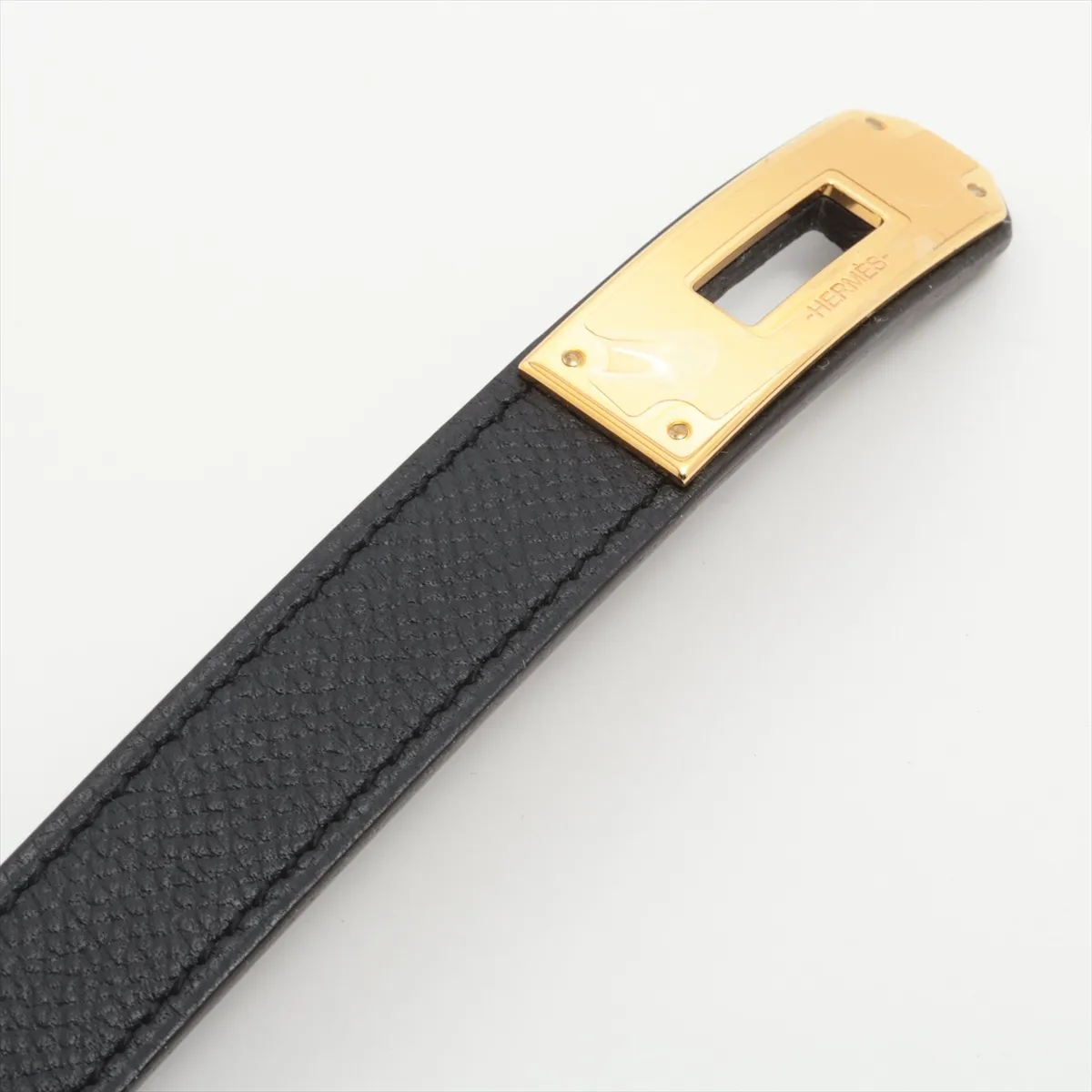 Kelly 18 X: 2016 model, belt, Veau Epsom leather, black, — view 3