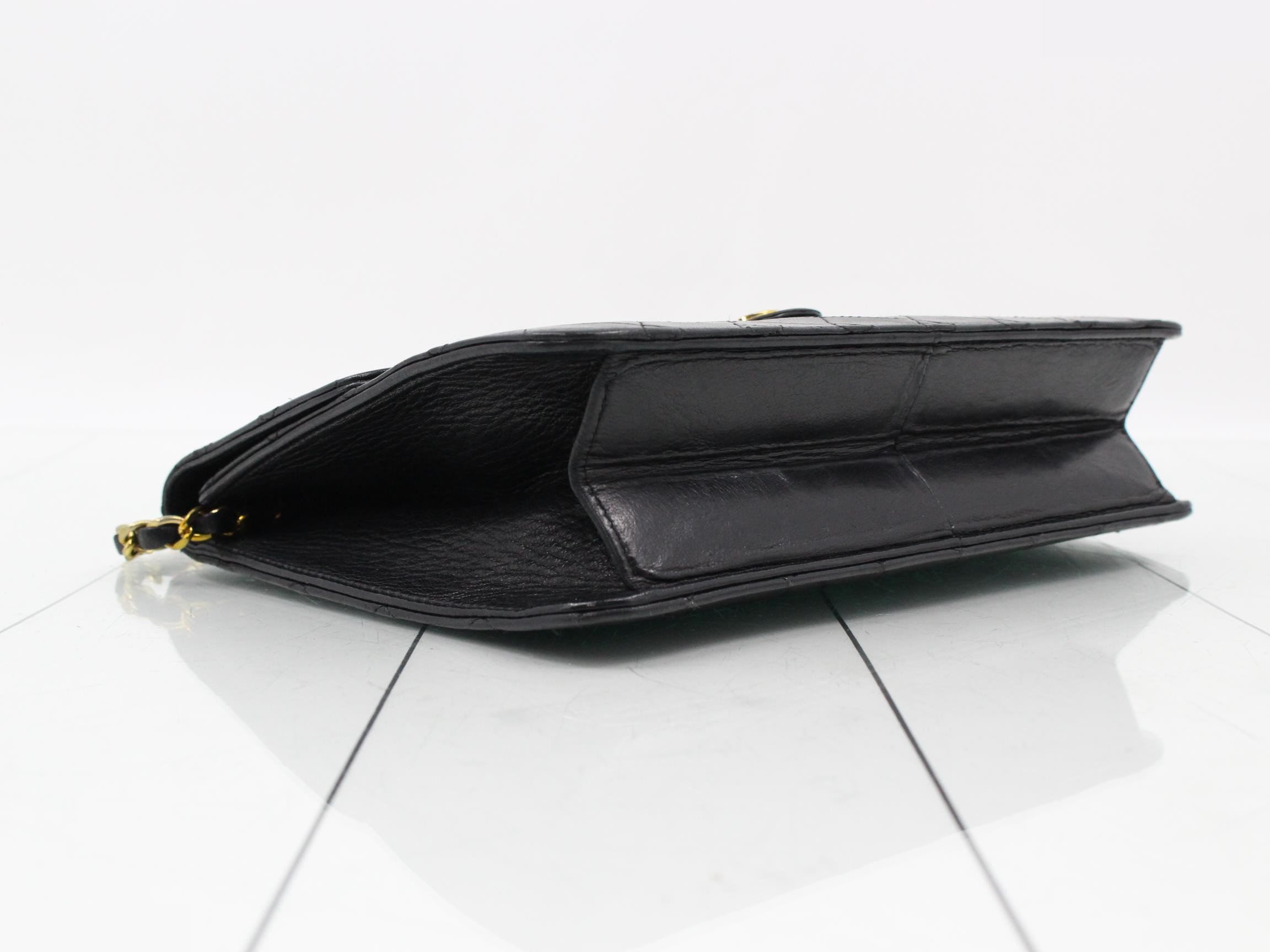 Push-lock lambskin matelassé black, 4 series. — view 5