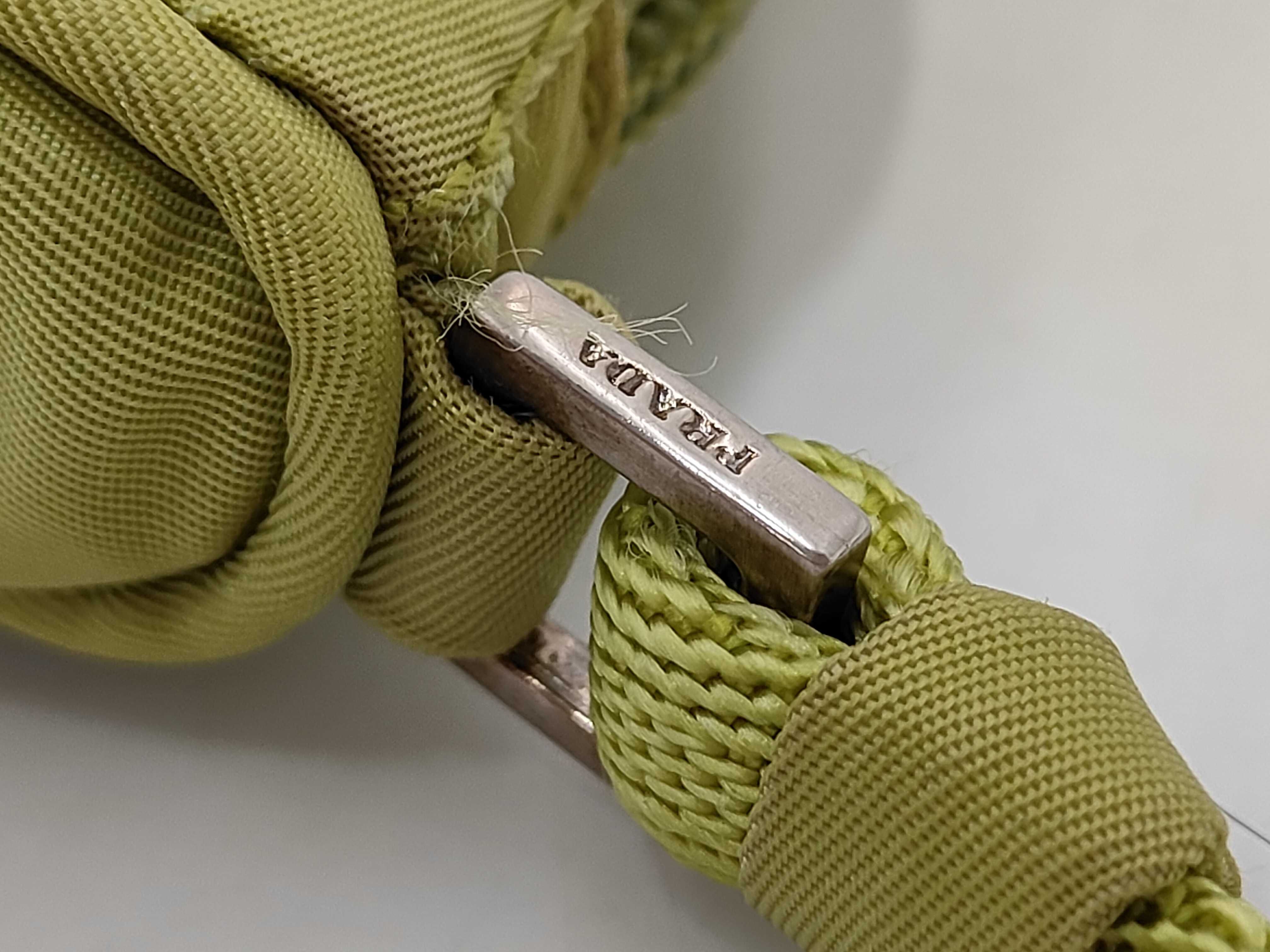 Nylon Triangle Logo Mini Handbag — view 6