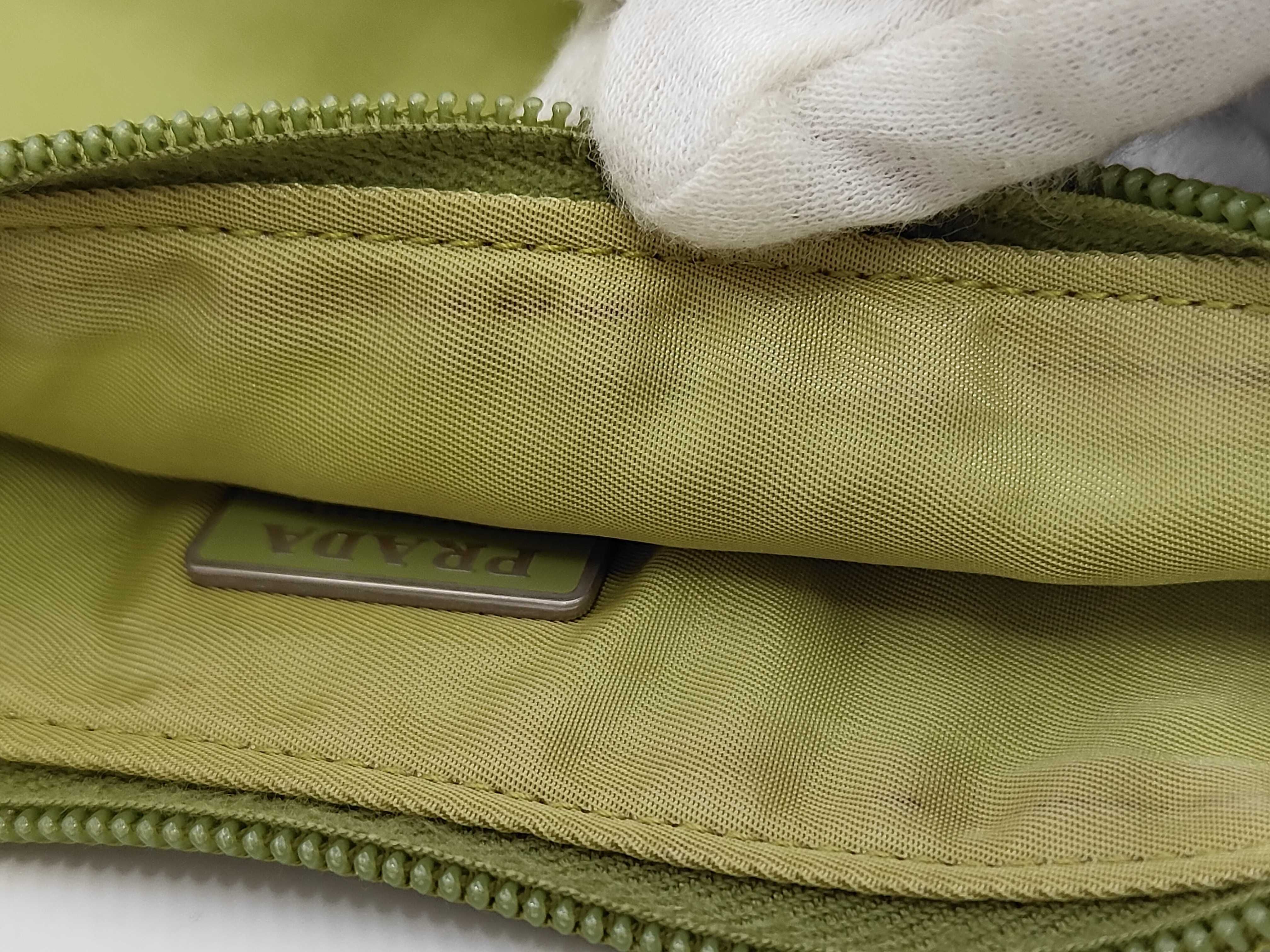 Nylon Triangle Logo Mini Handbag — view 9