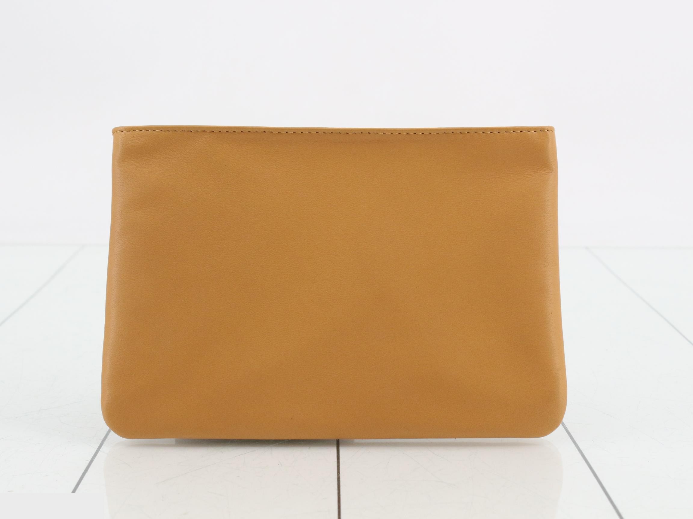 pouch, small item case, leather, brown — view 2