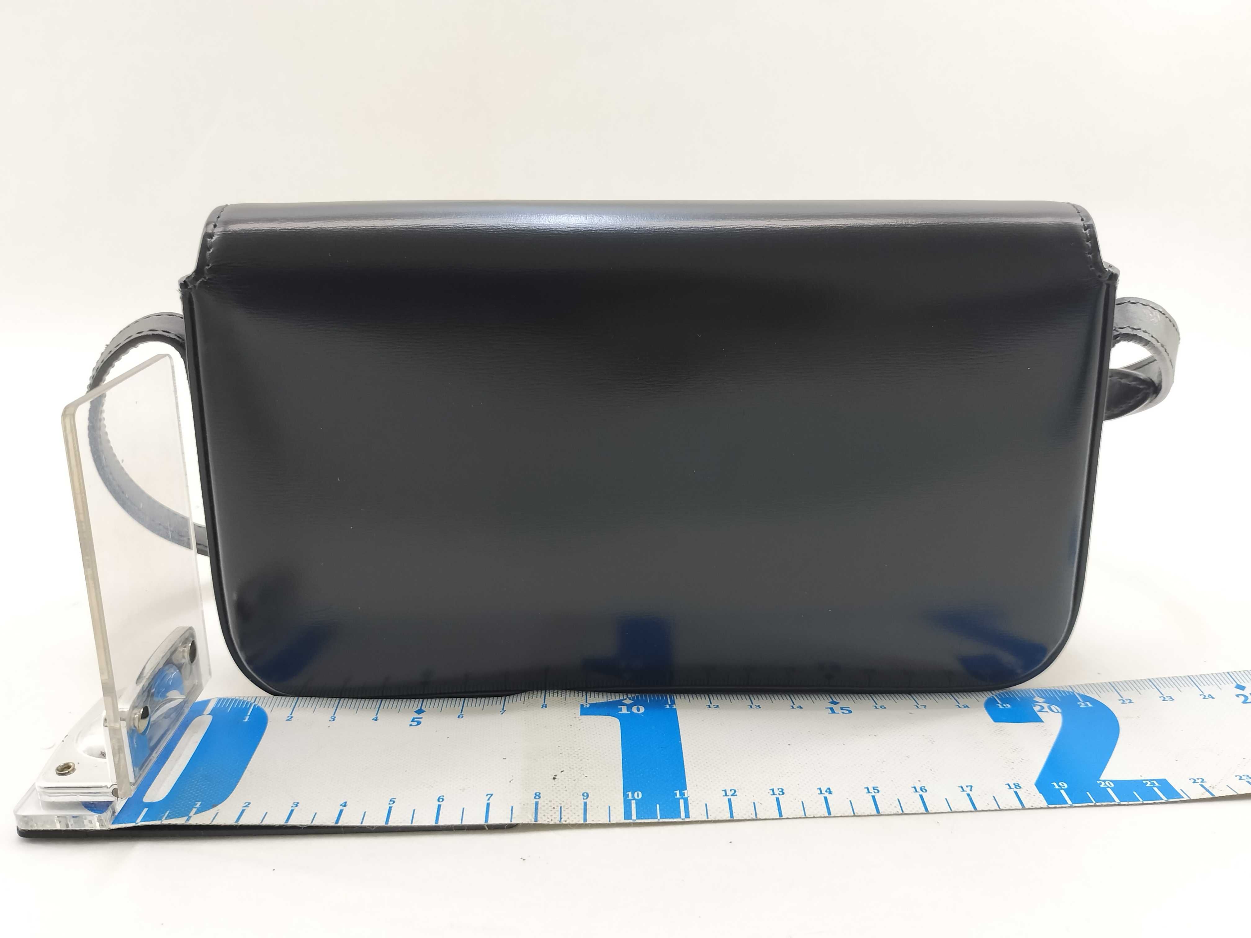 Triomphe Shiny Calf Shoulder Bag — view 2
