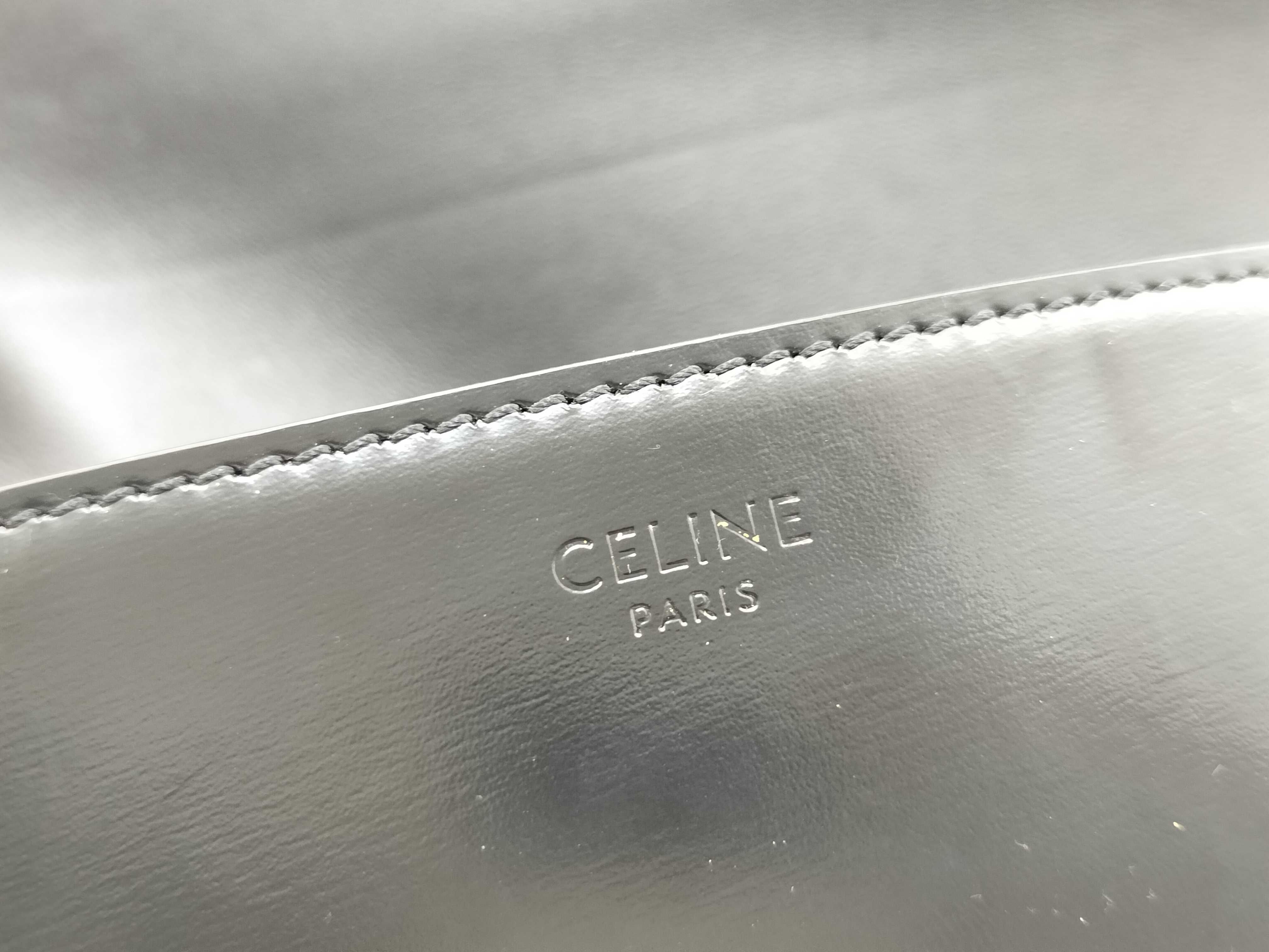Triomphe Shiny Calf Shoulder Bag — view 14