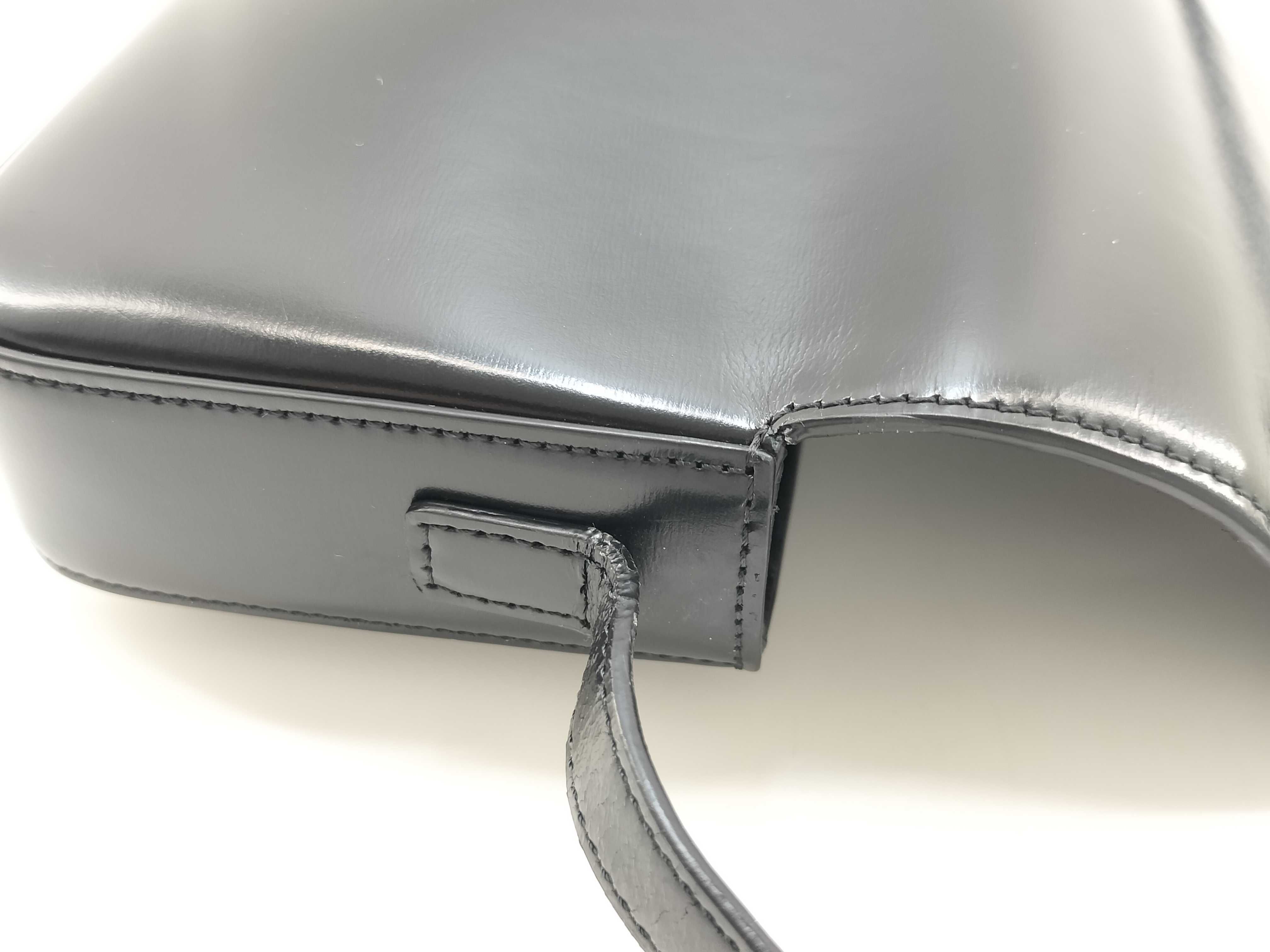 Triomphe Shiny Calf Shoulder Bag — view 15