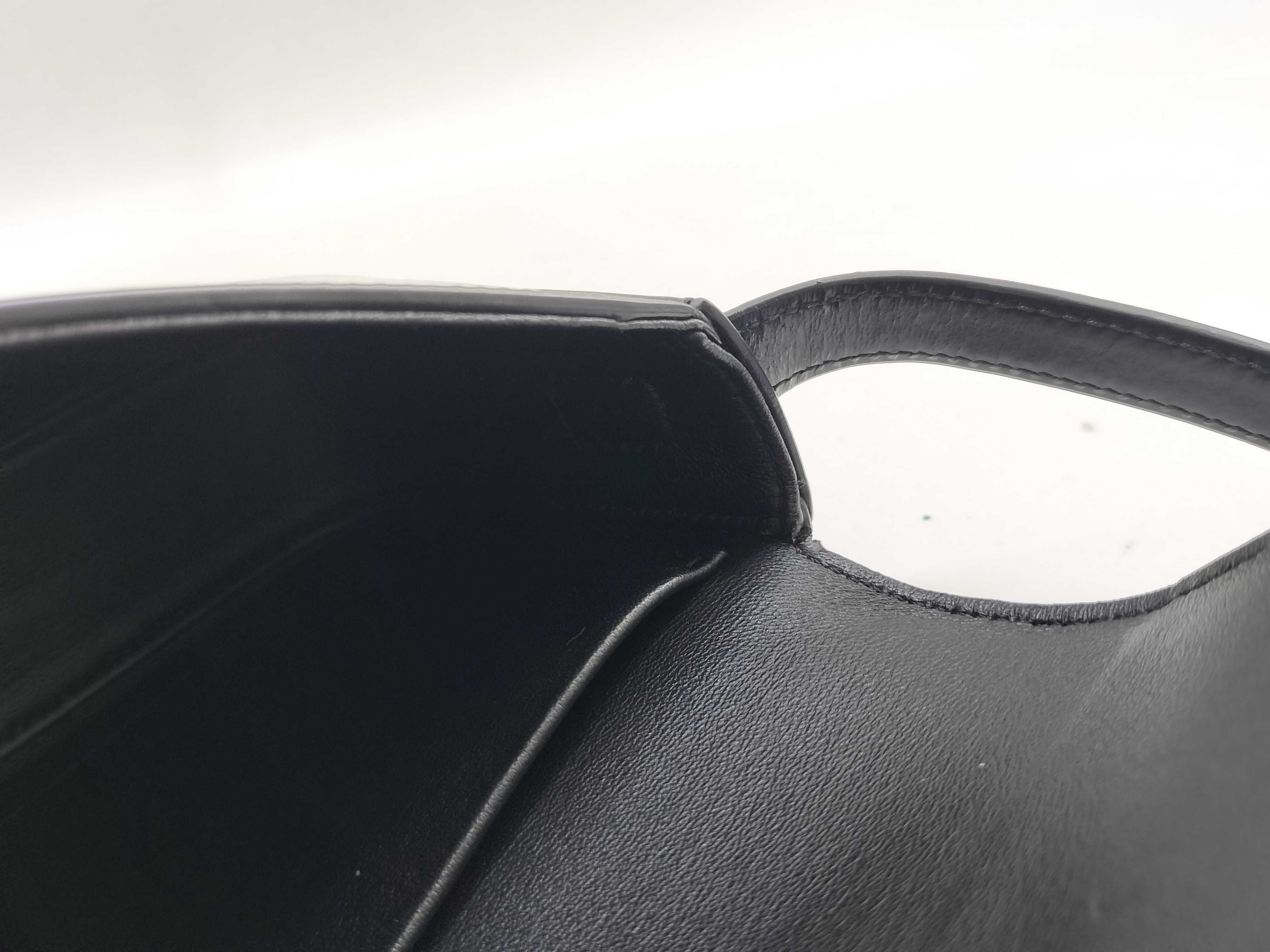 Triomphe Shiny Calf Shoulder Bag — view 10