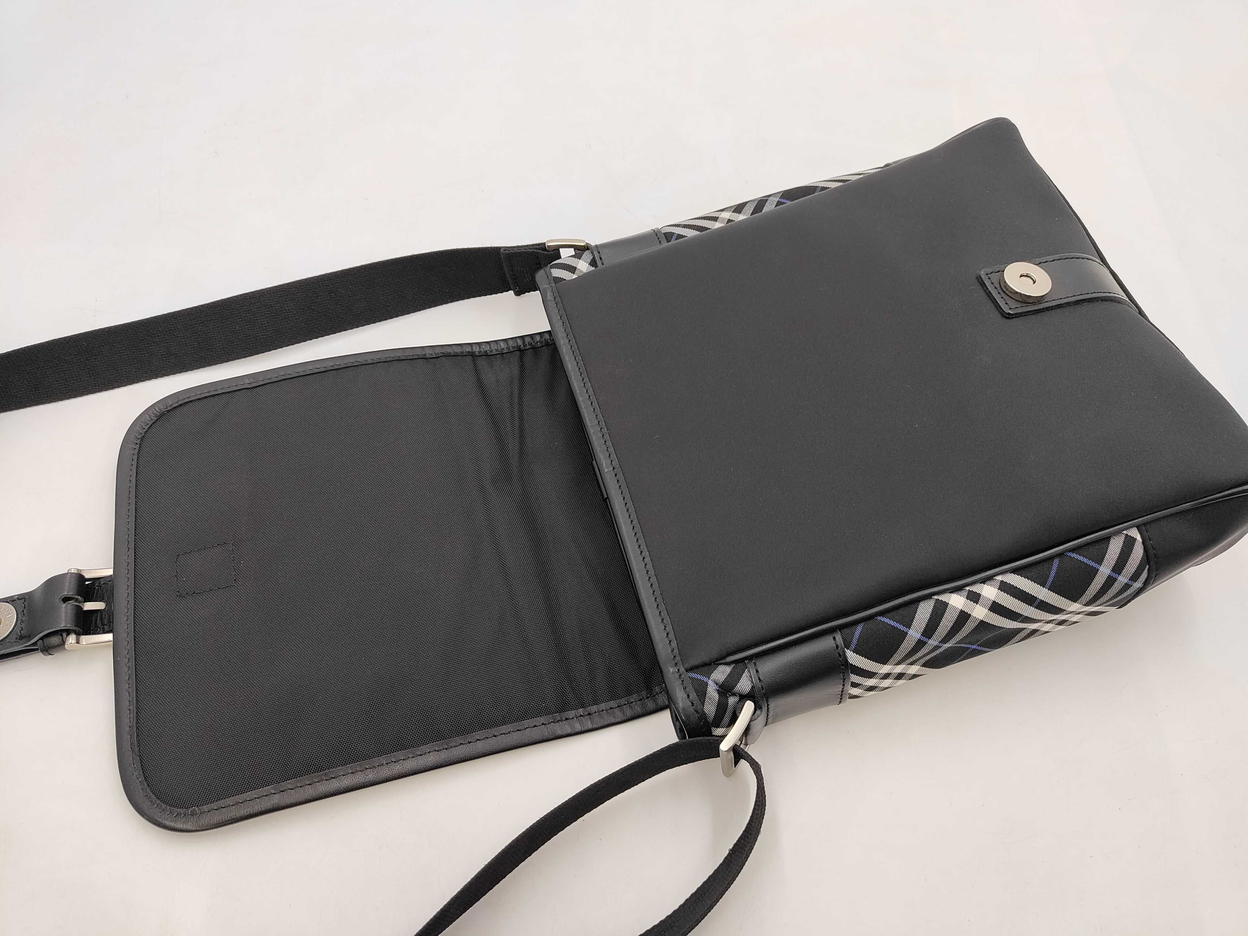 Shoulder Bag, Nylon, Black Checkered Shoulder Bag — view 9