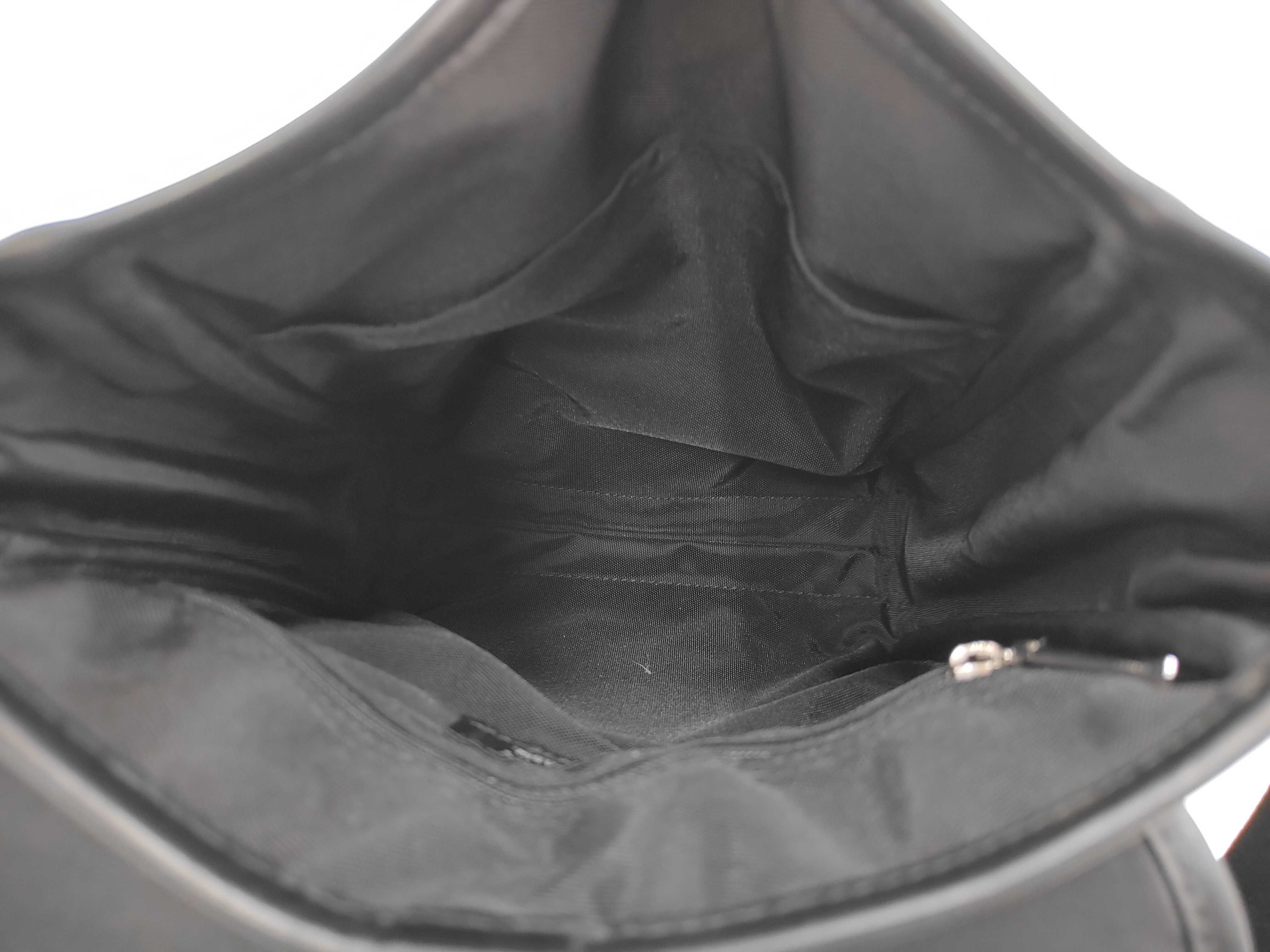 Shoulder Bag, Nylon, Black Checkered Shoulder Bag — view 10
