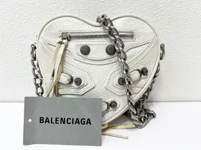 Lucagol Heart Leather Chain Shoulder Bag