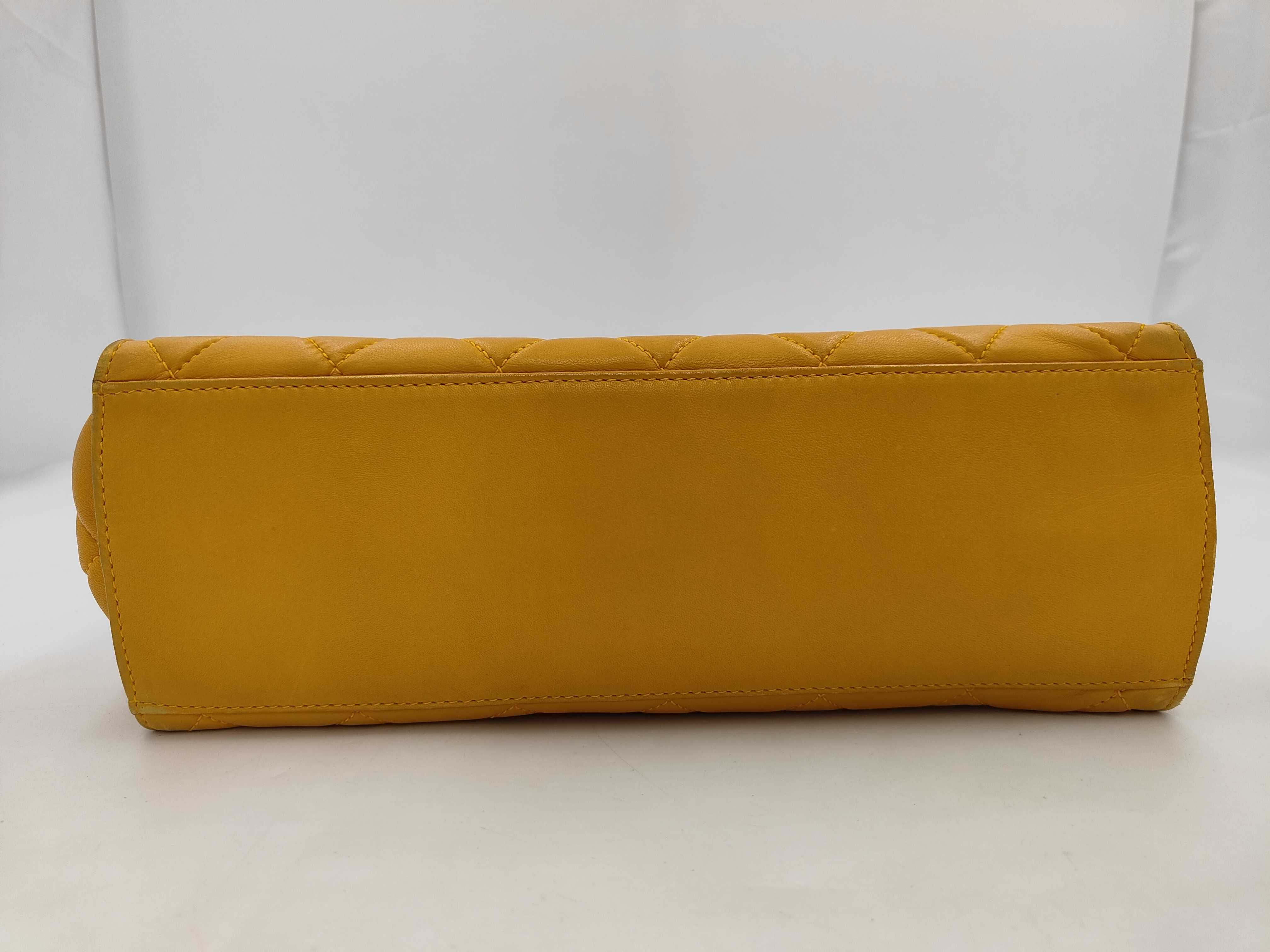 Matelassé Yellow Tote Bag — view 11