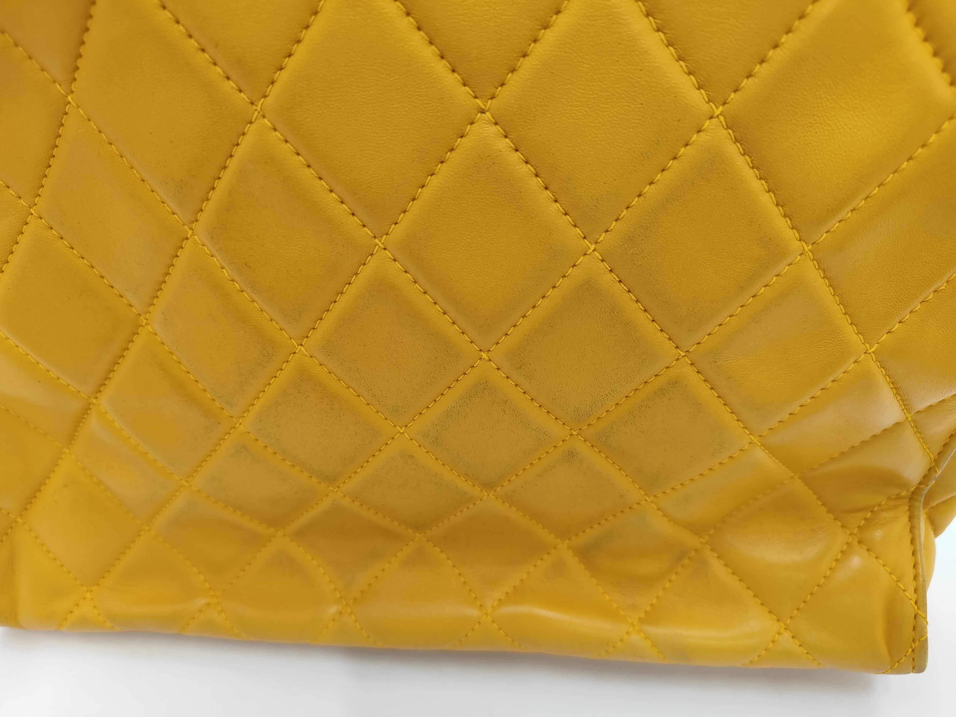 Matelassé Yellow Tote Bag — view 14