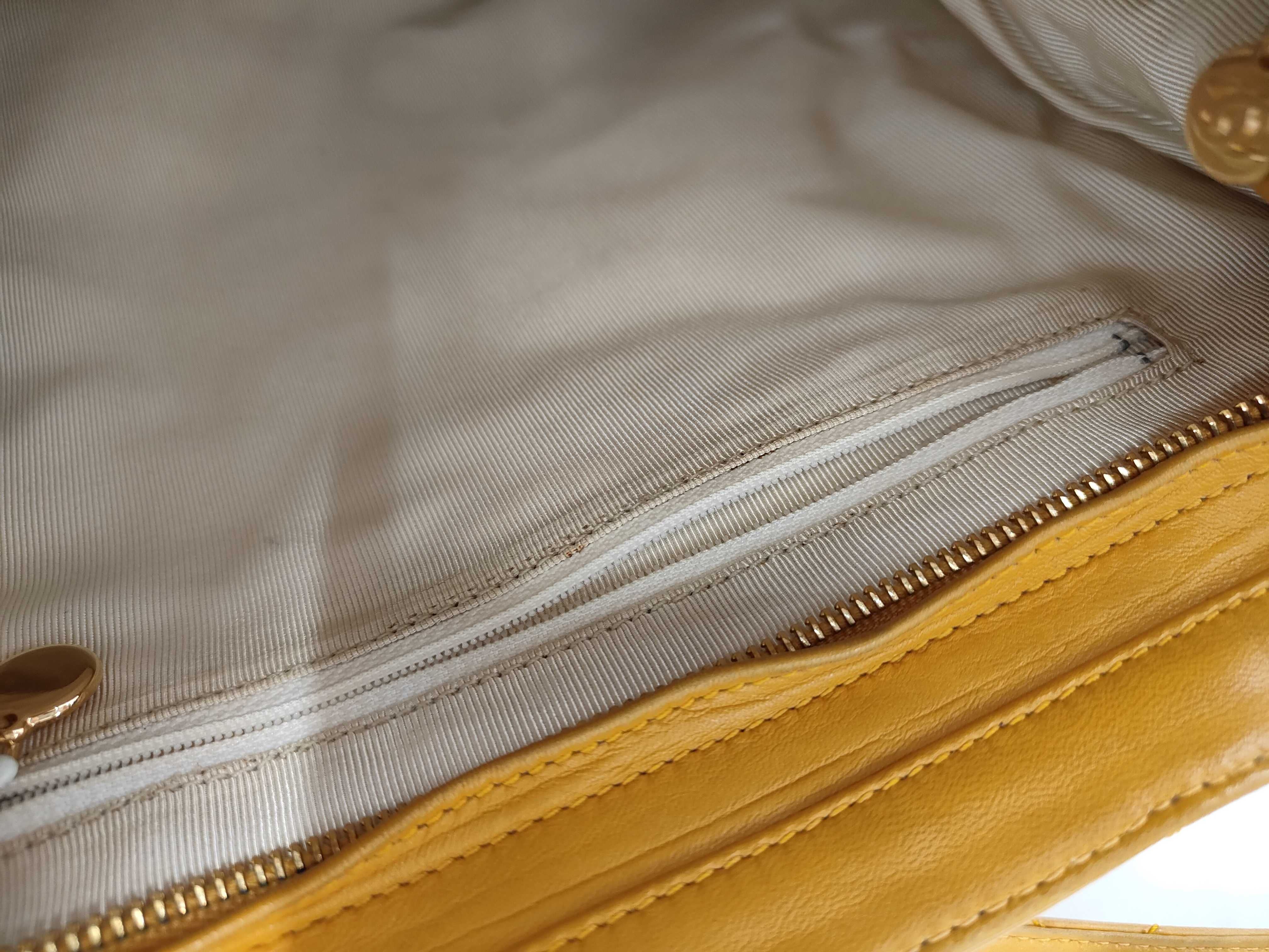 Matelassé Yellow Tote Bag — view 6