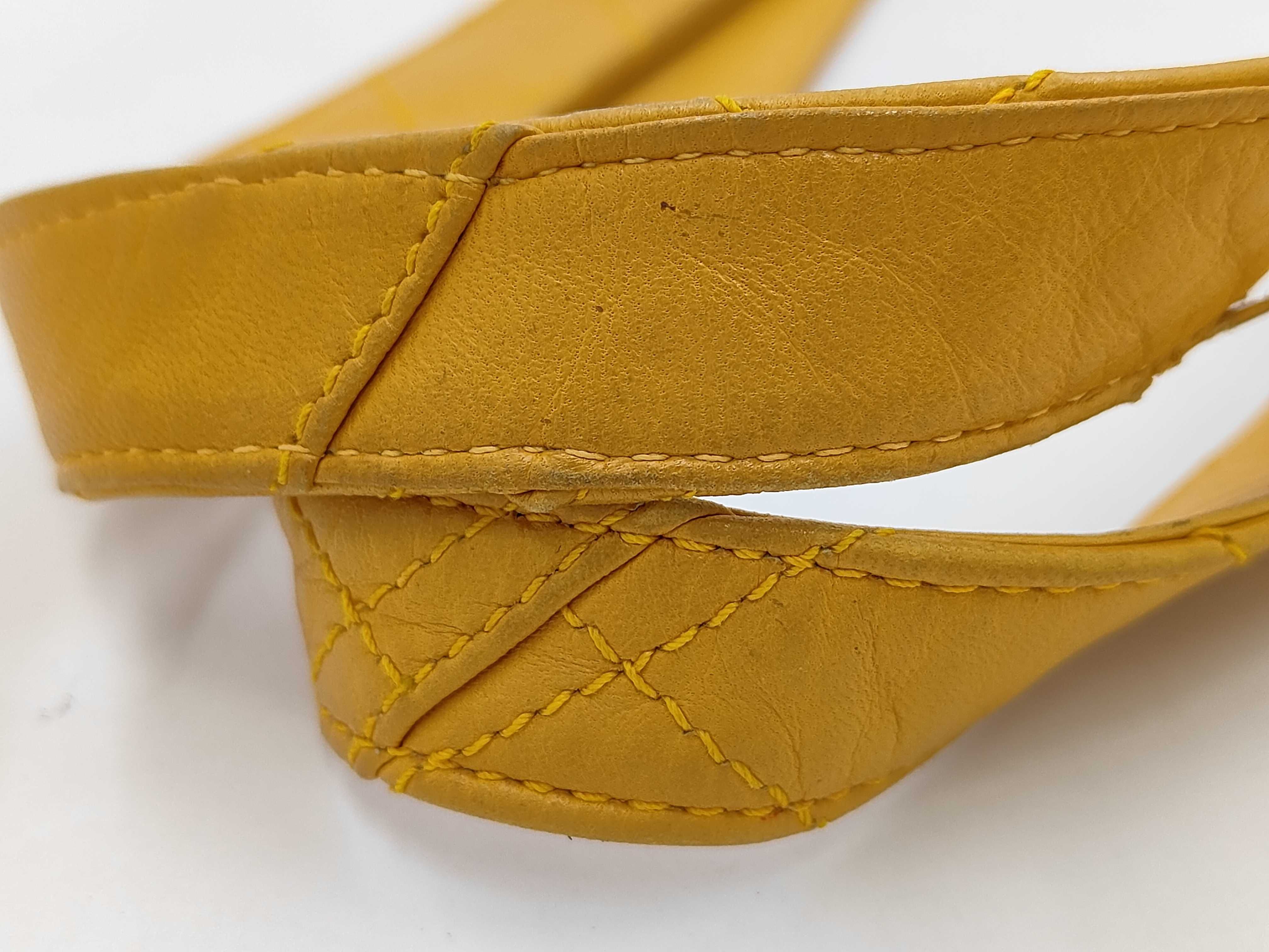 Matelassé Yellow Tote Bag — view 8