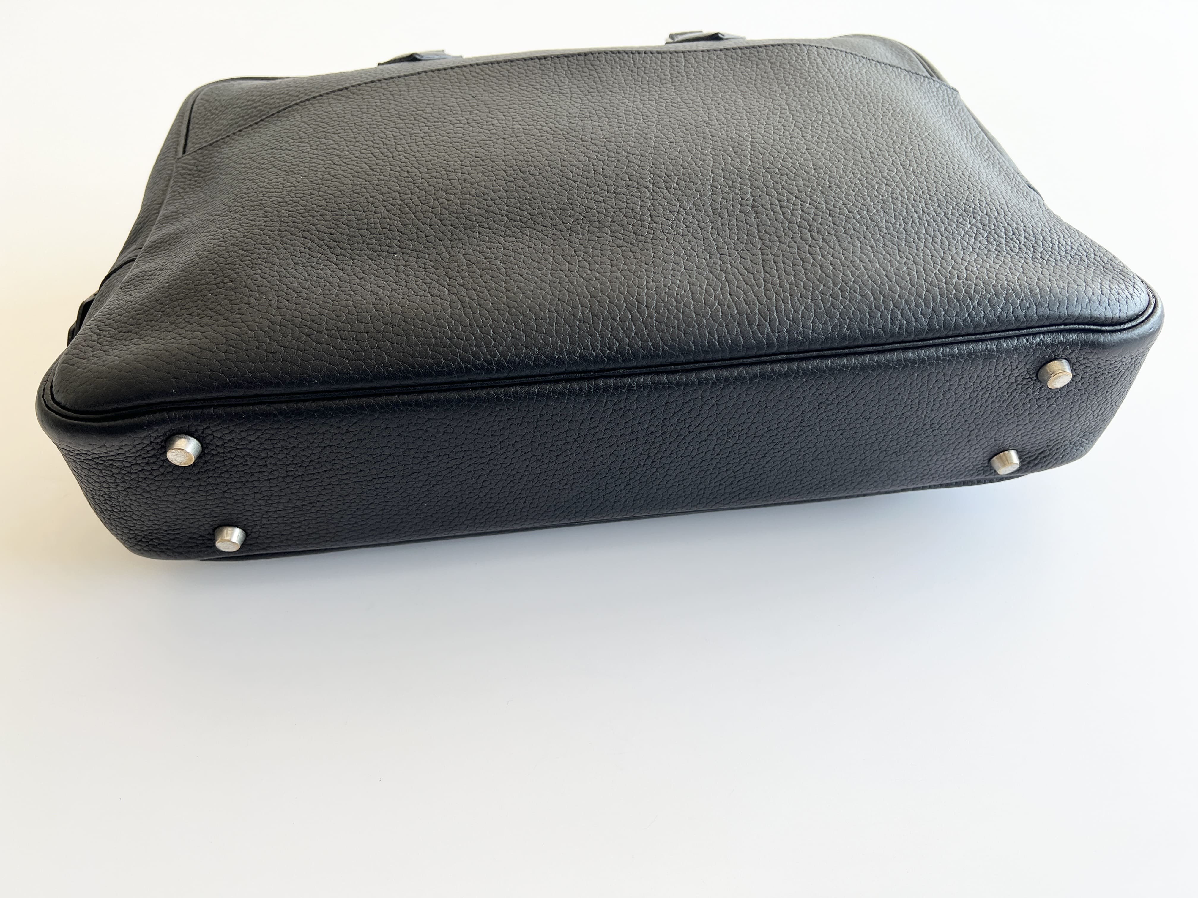 Plume Dog Togo Leather Handbag Business Bag Handbag — view 13