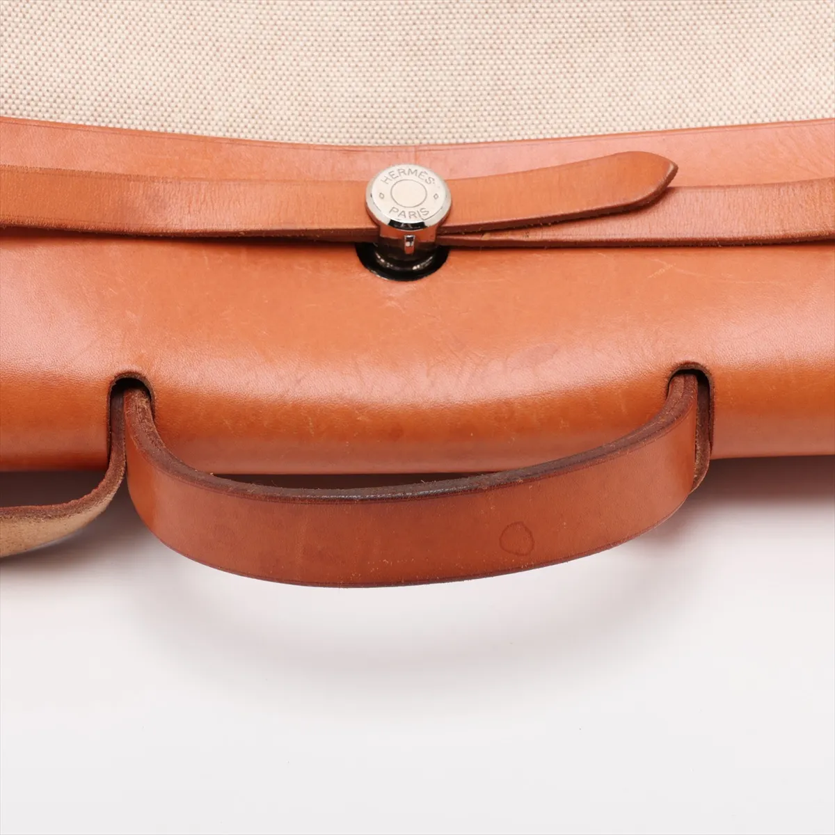 Herbag MM Toile H x Vache Hunter Beige x Brown Silver Hardware B: 1998 — view 5